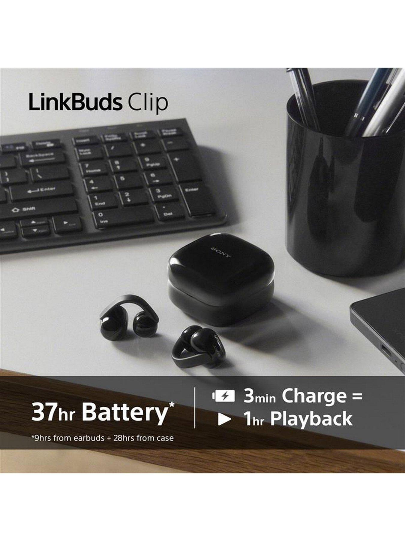 Image 7 of 8 of Sony Sony WFLC-900 LinkBuds Clip Open-Ear Headphones Greige