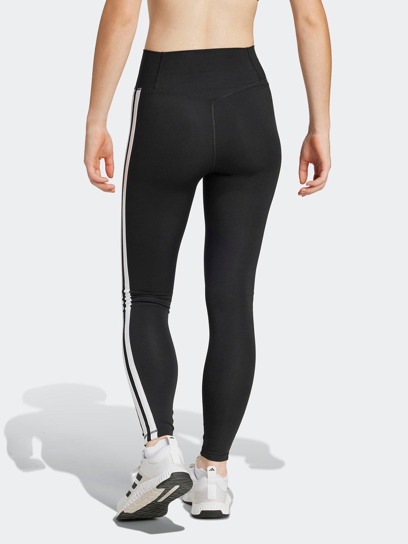 Image 2 of 5 of adidas Women's Optime Essentials 3-Stripes 7/8 Leggings - Black