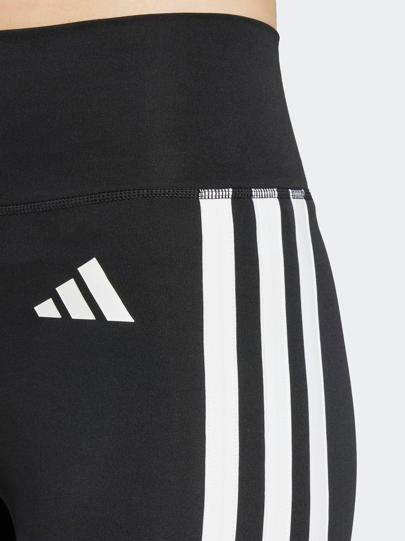 Image 4 of 5 of adidas Women's Optime Essentials 3-Stripes 7/8 Leggings - Black