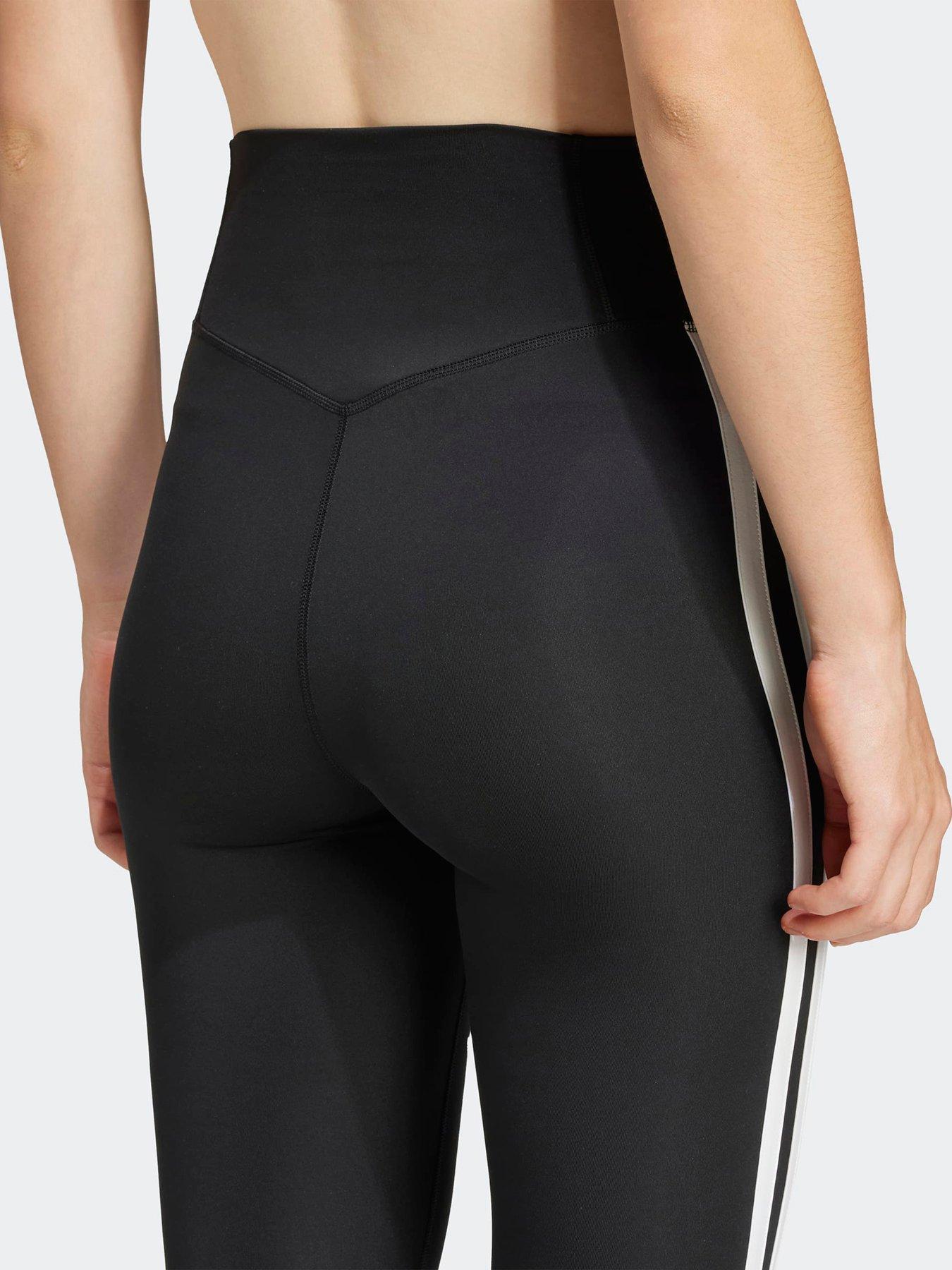 Image 5 of 5 of adidas Women's Optime Essentials 3-Stripes 7/8 Leggings - Black