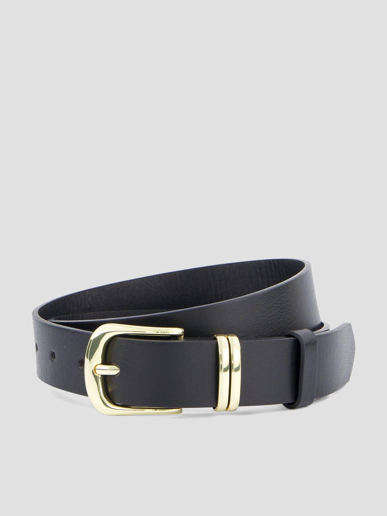 Image 1 of 5 of The Very Collection Metal Buckle Pu Belt - Black