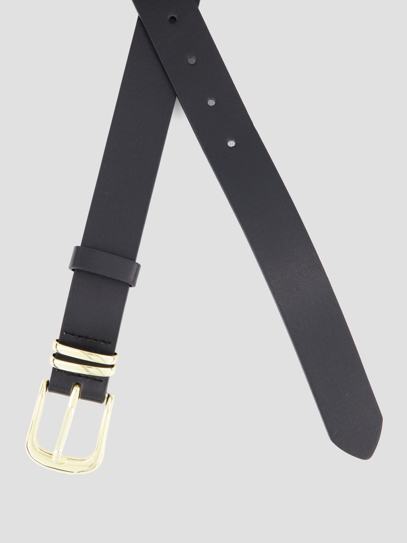 Image 5 of 5 of The Very Collection Metal Buckle Pu Belt - Black