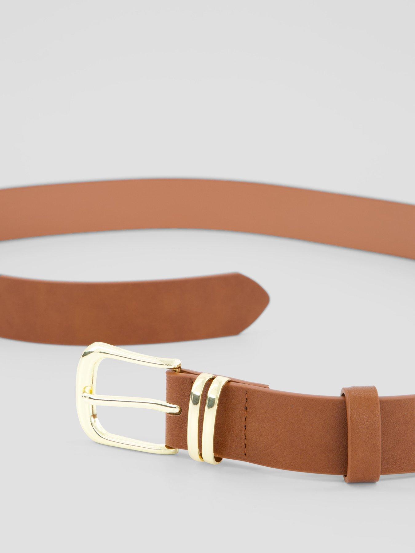 Image 4 of 5 of The Very Collection Metal Buckle PU Belt - Brown