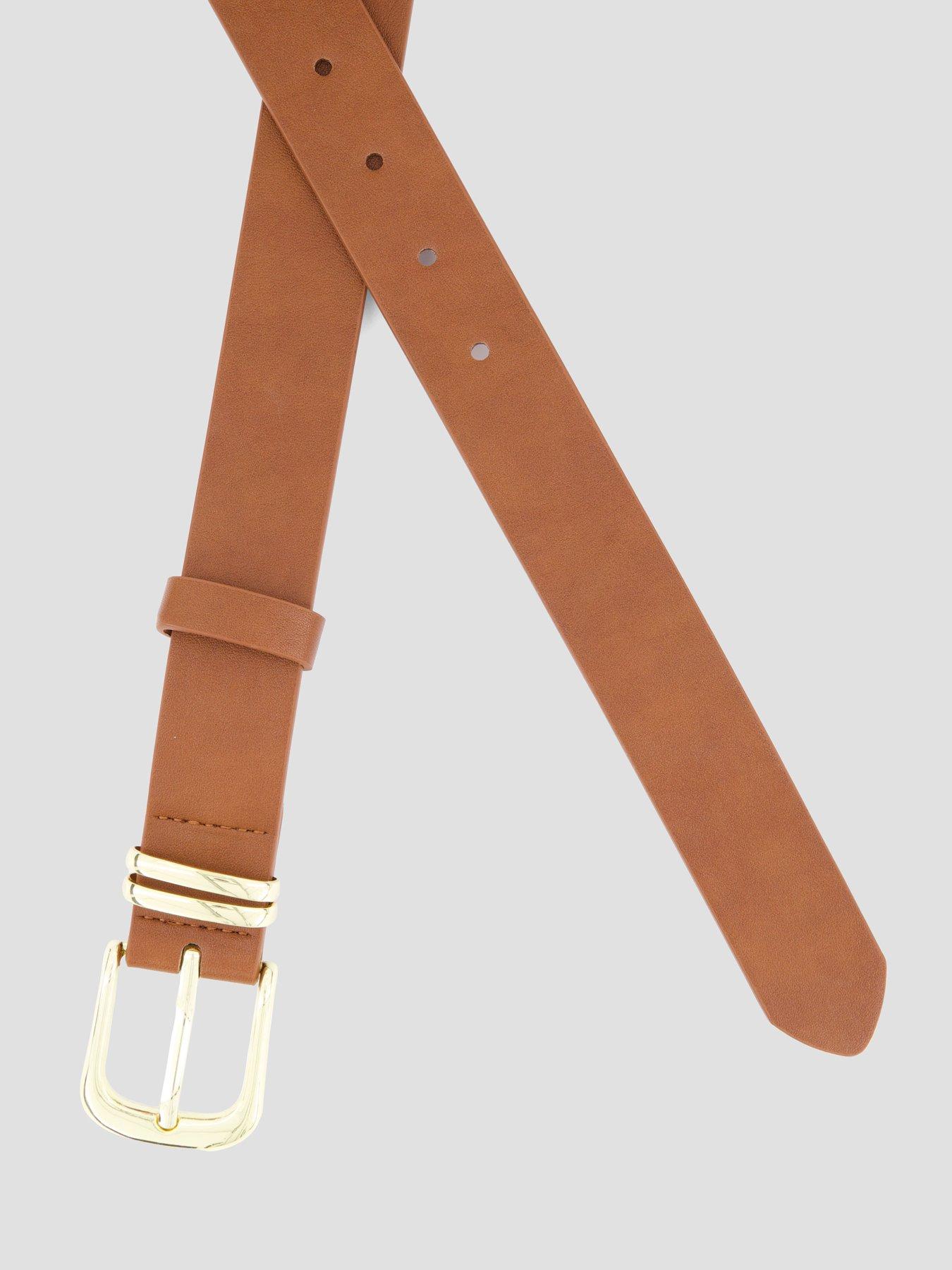 Image 5 of 5 of The Very Collection Metal Buckle PU Belt - Brown