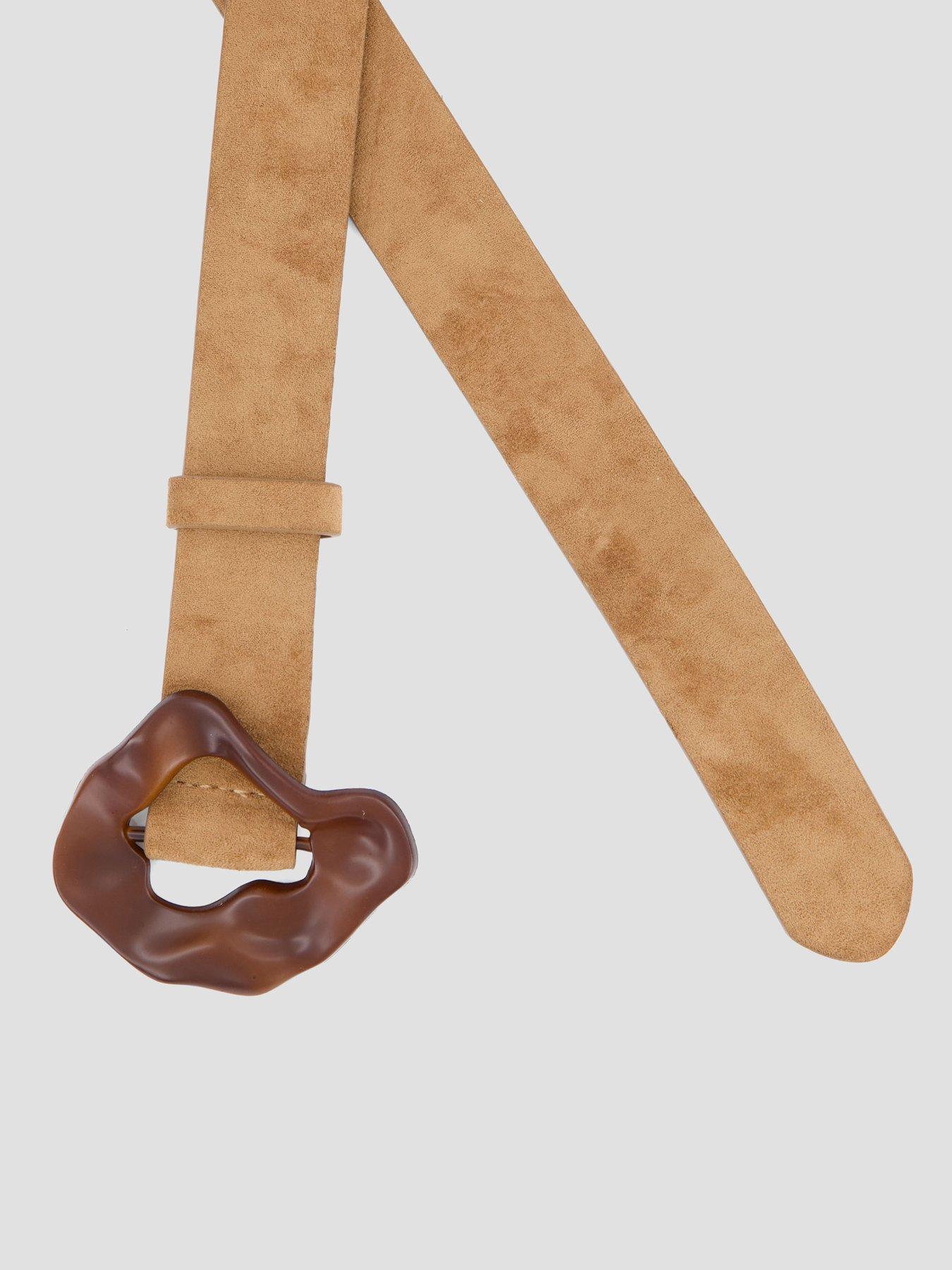 Image 5 of 5 of The Very Collection Feature Buckle Belt - Beige