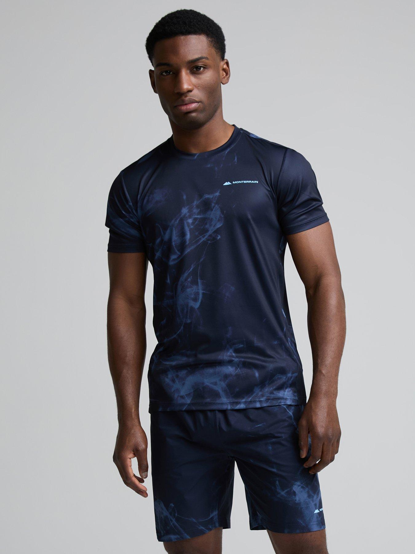 Image 1 of 4 of Monterrain Mens Transcend Tee - Blue - Navy