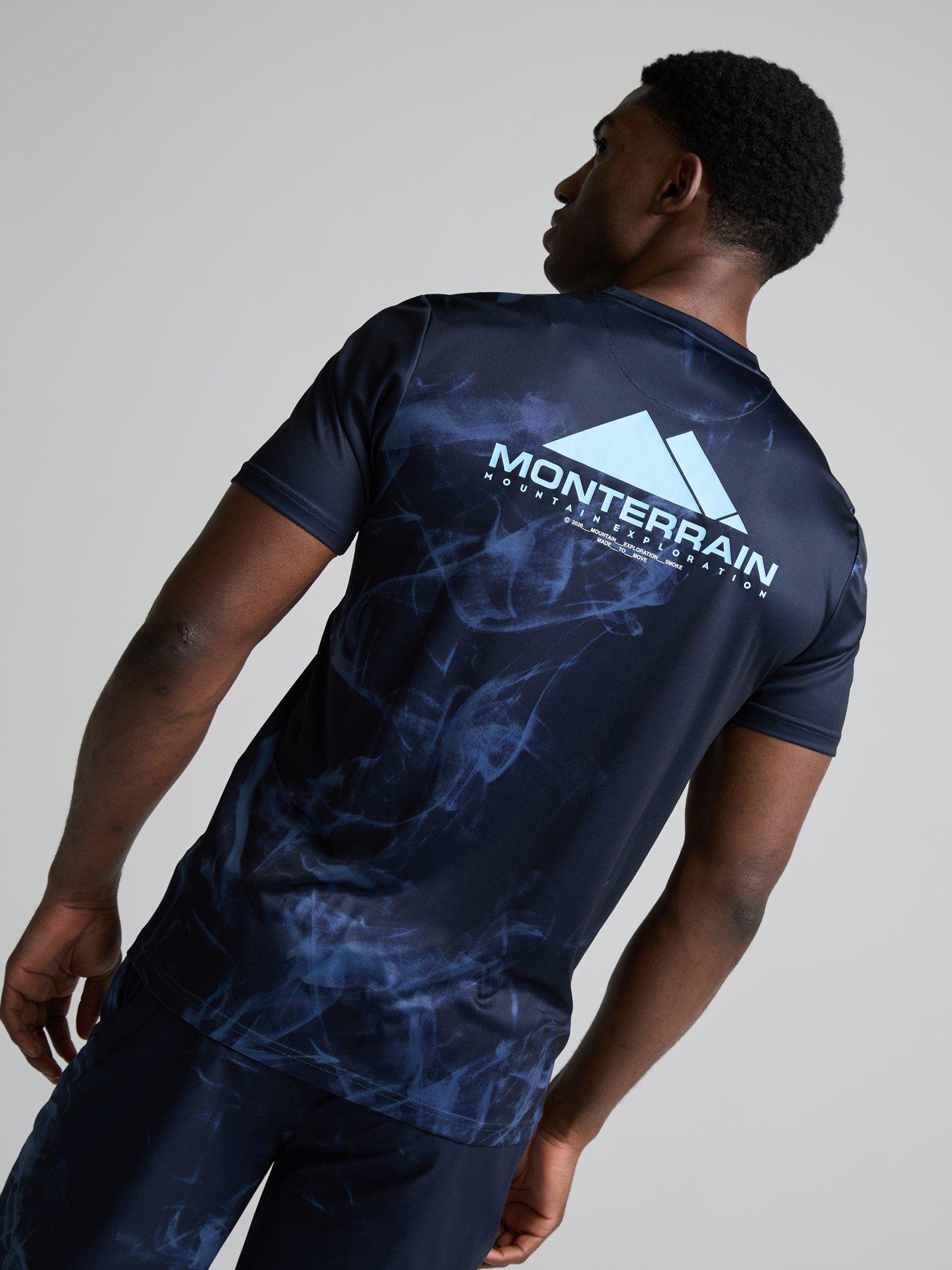 Image 2 of 4 of Monterrain Mens Transcend Tee - Blue - Navy