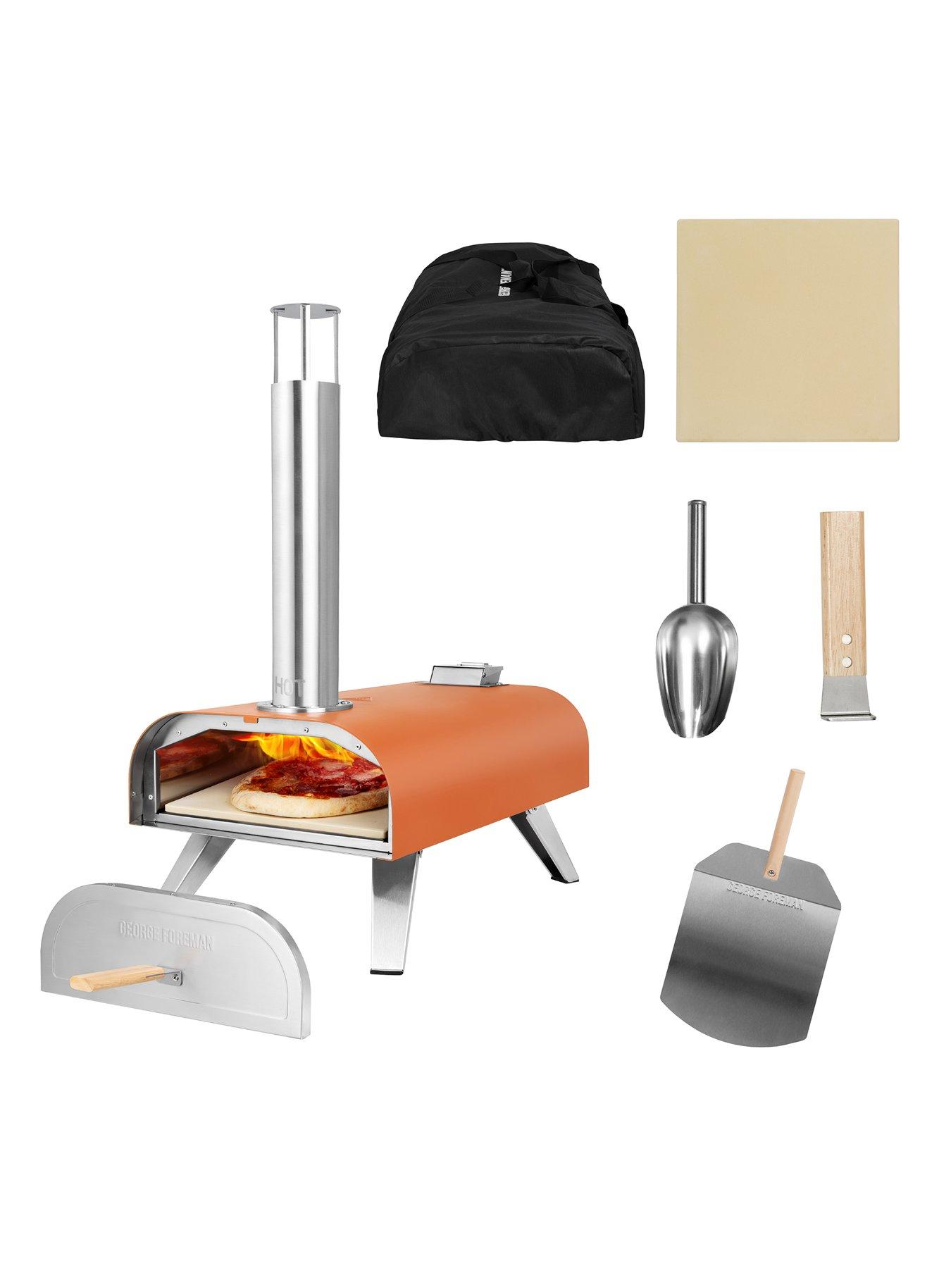George Foreman Wood Pellet Pizza Oven - Burnt Orange