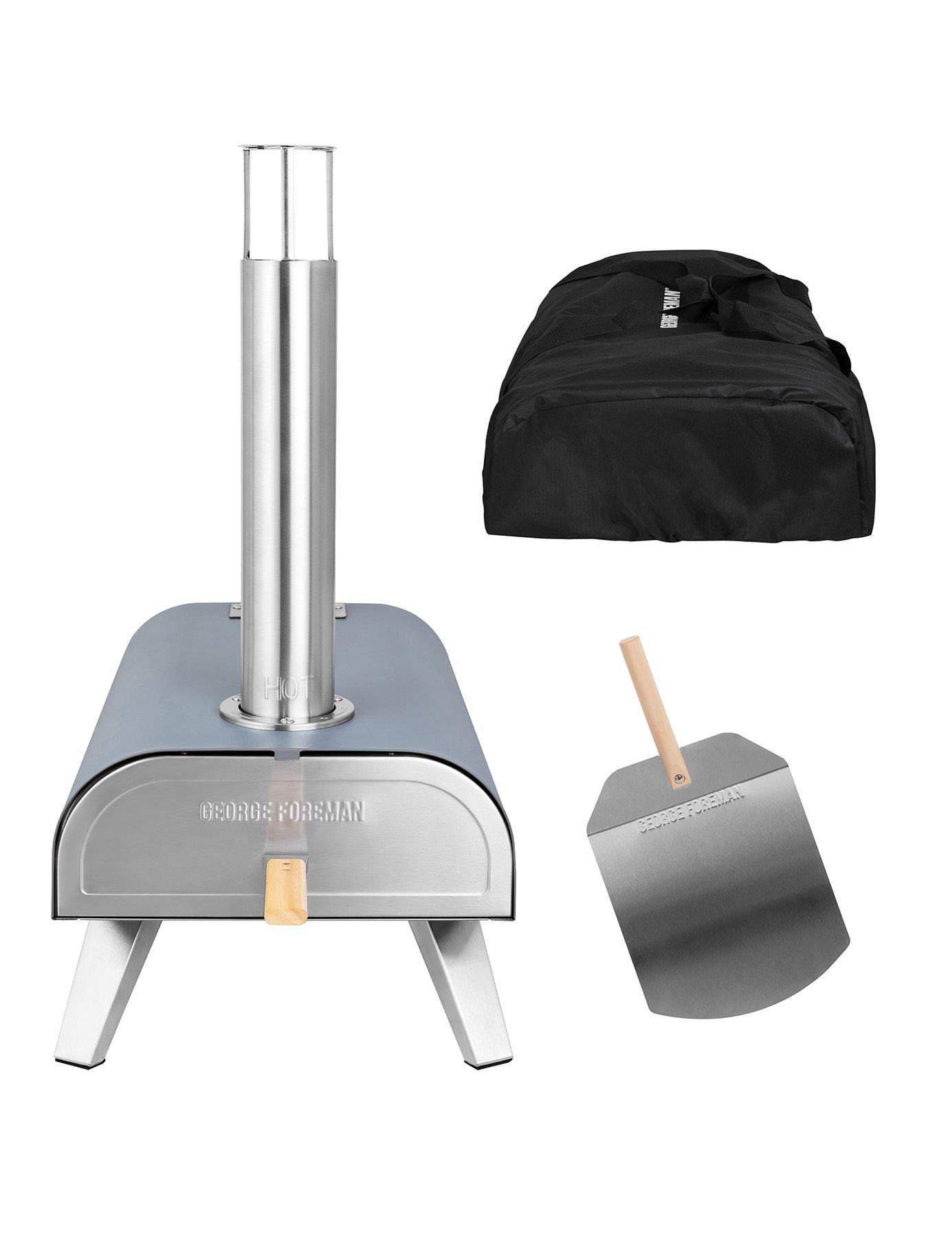 Image 1 of 3 of George Foreman Wood Pellet Pizza Oven - Silver