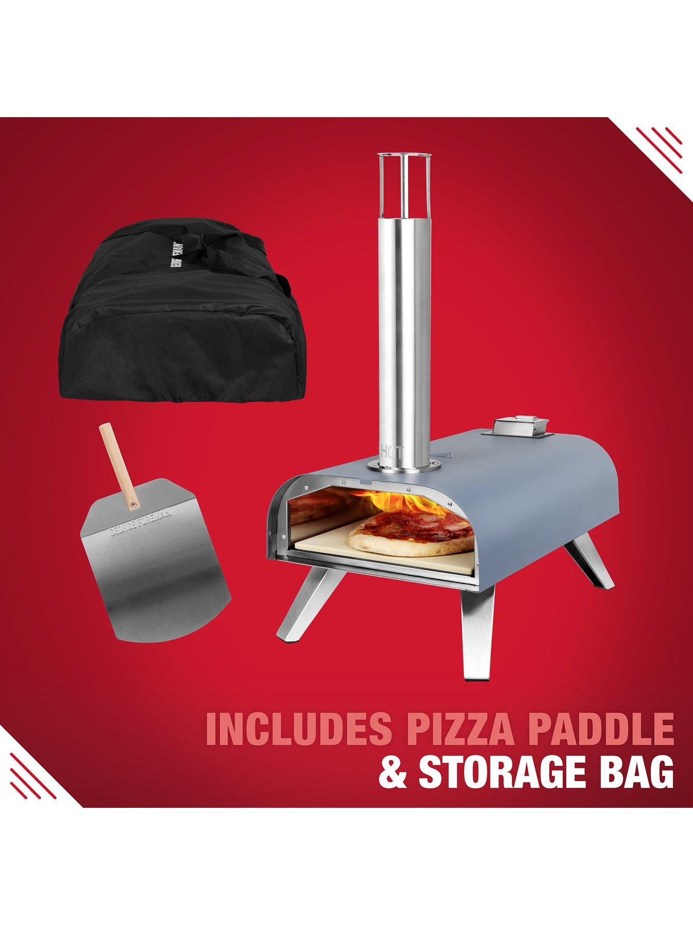 Image 3 of 3 of George Foreman Wood Pellet Pizza Oven - Silver