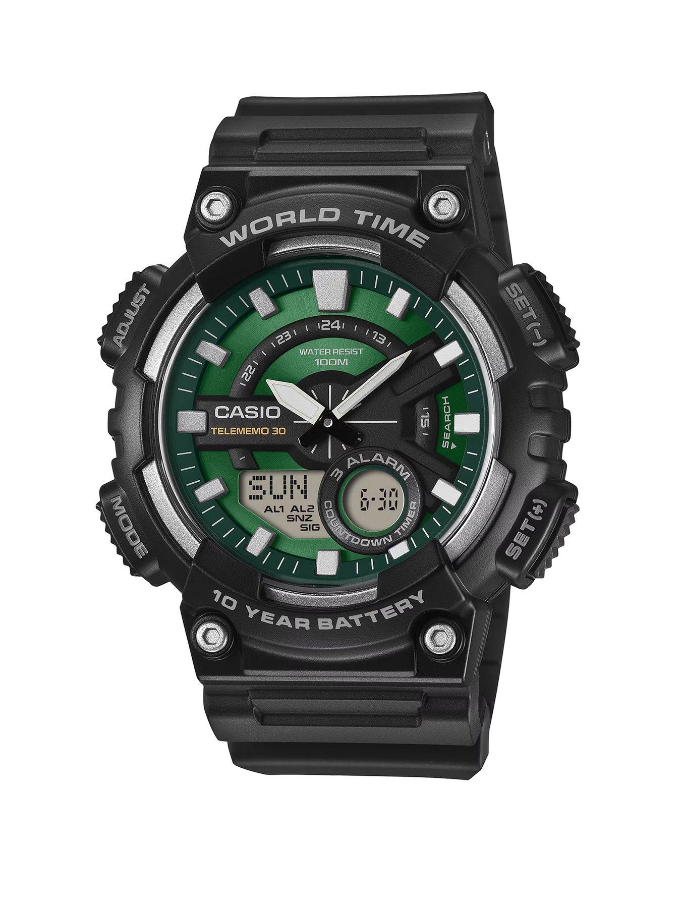 Casio CASIO TIMELESS AEQ-110W-3A2VEF Green Dial Series