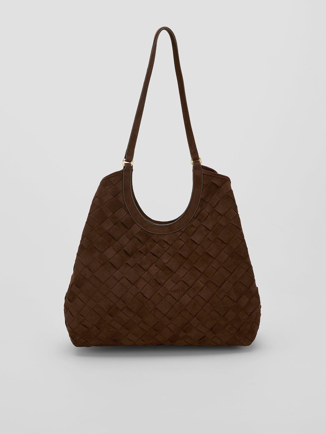 The Very Collection Large Woven Shoulder Bag