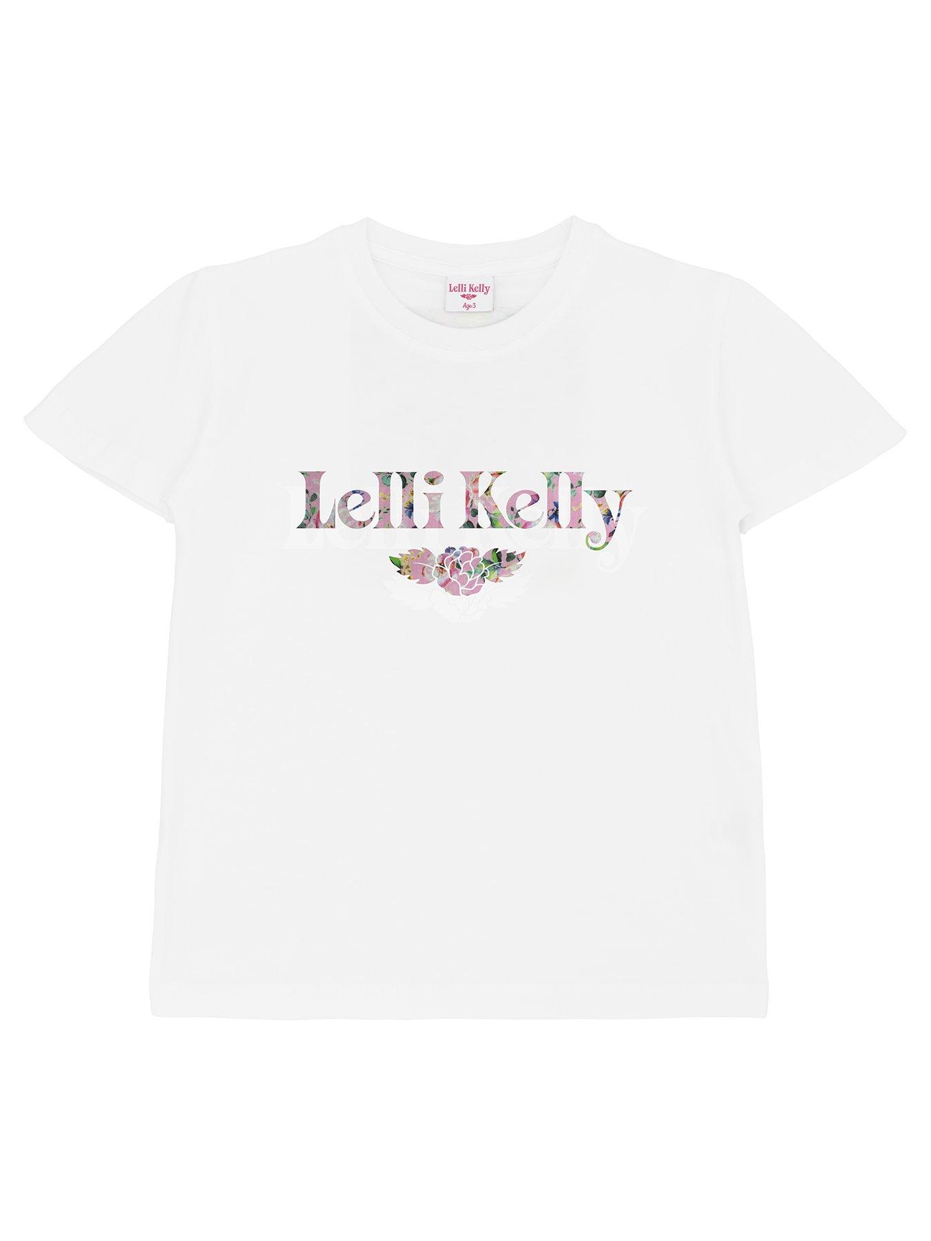Lelli Kelly White Floral Logo T-shirt