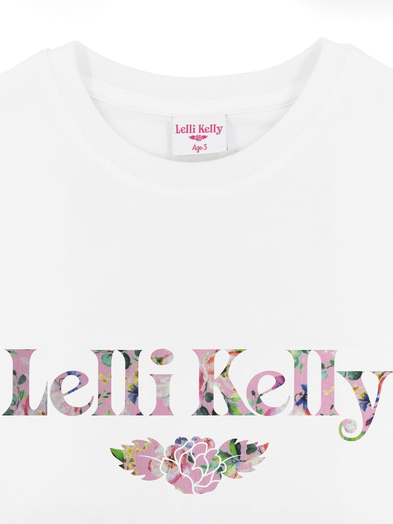 Image 3 of 3 of Lelli Kelly White Floral Logo T-shirt