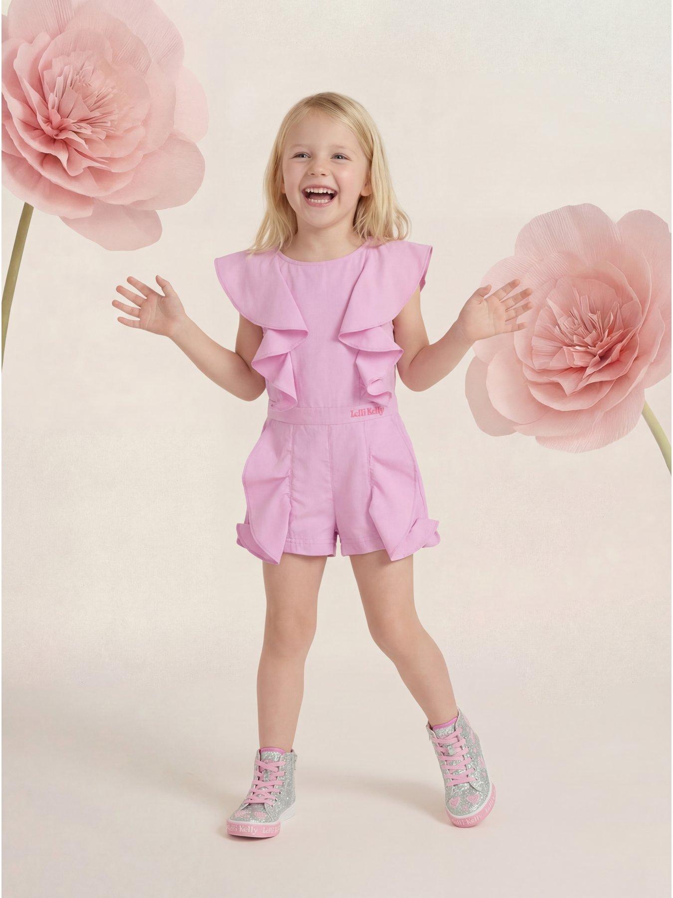 Lelli Kelly Ruffle Playsuit - Pink