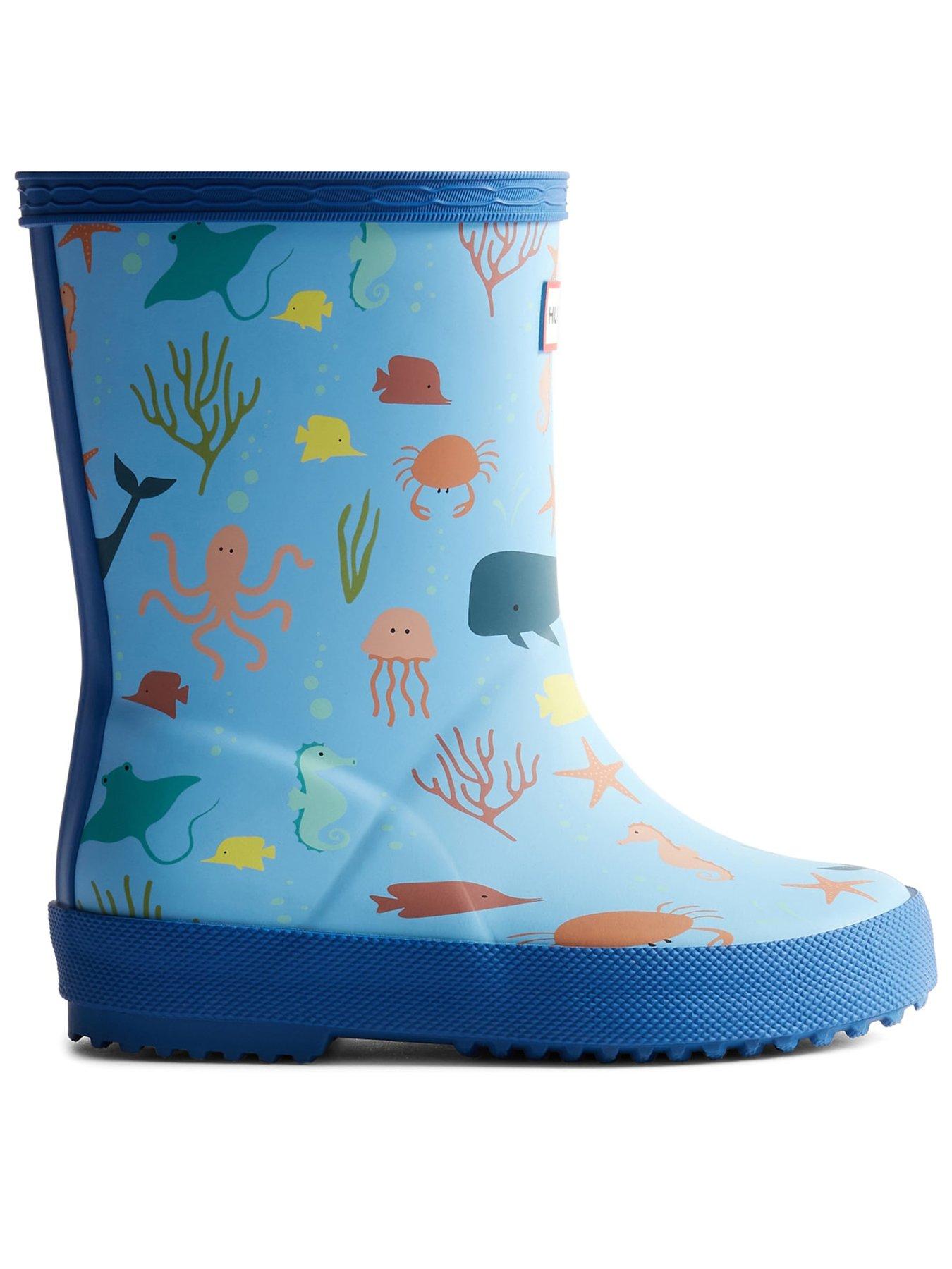 Hunter Kids First Classic Wellington Boot - Blie