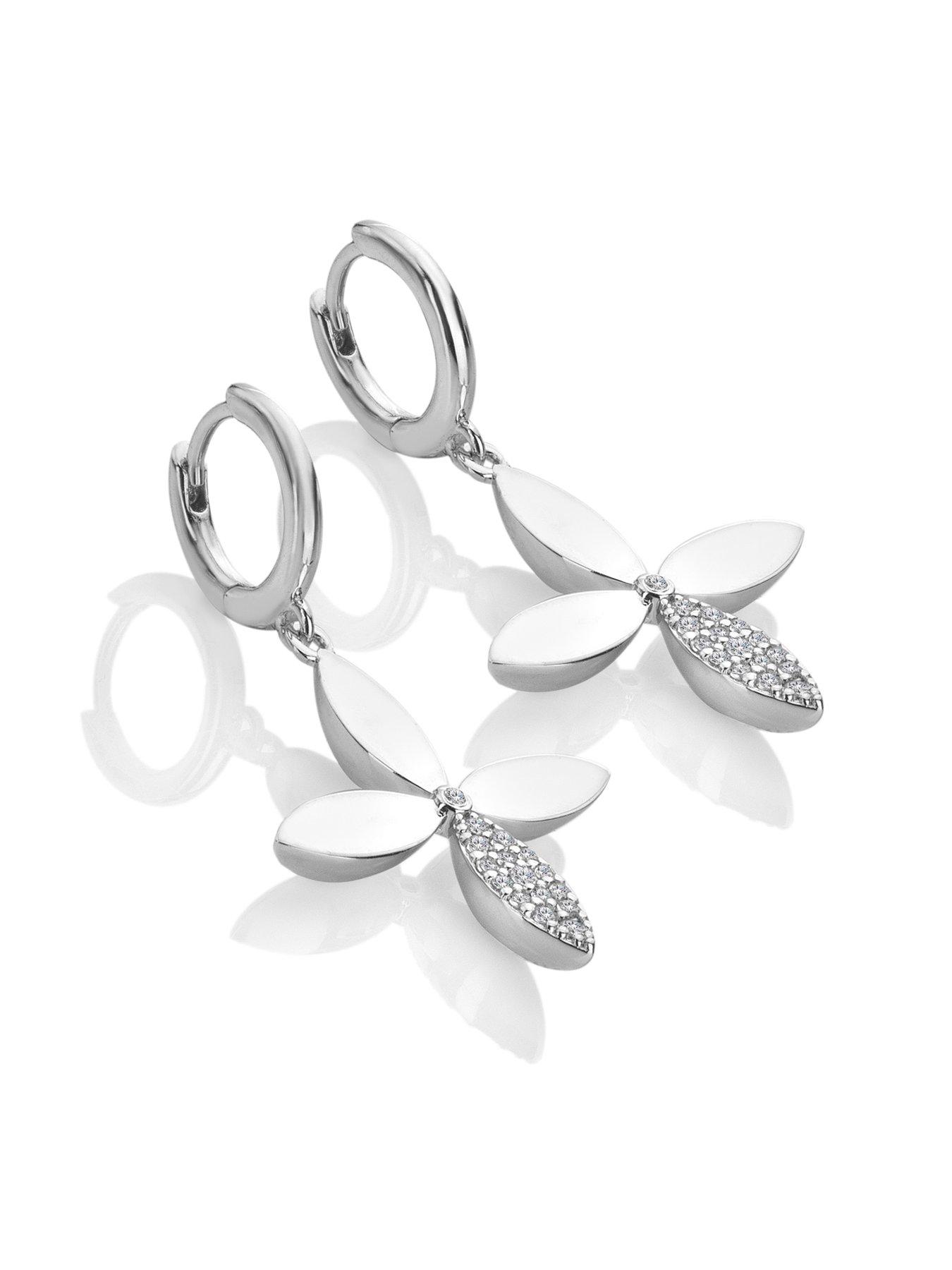 hot-diamonds-cross-flower-drop-earringsstillFront