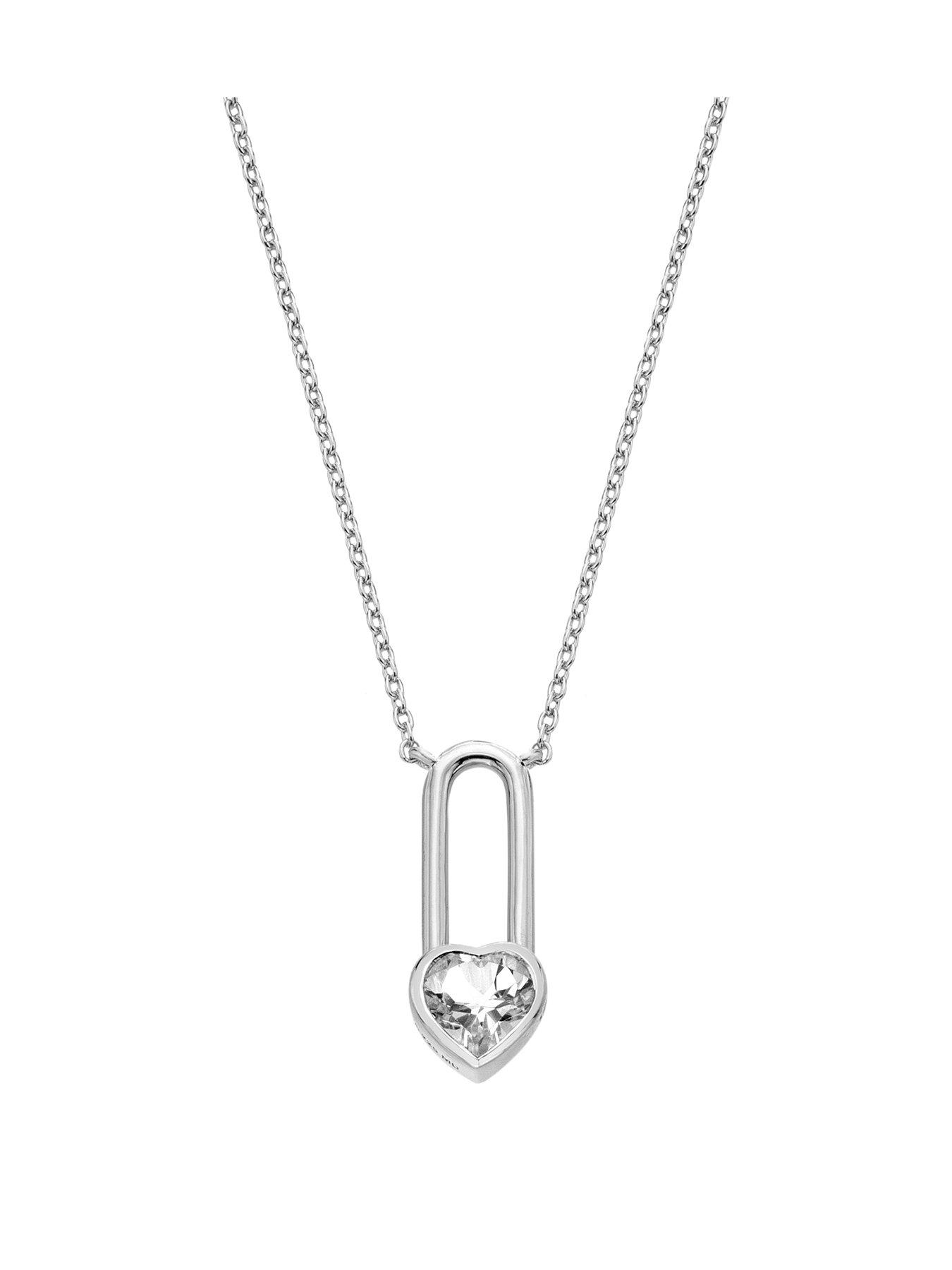 hot-diamonds-solitaite-oblong-necklace-heartfront