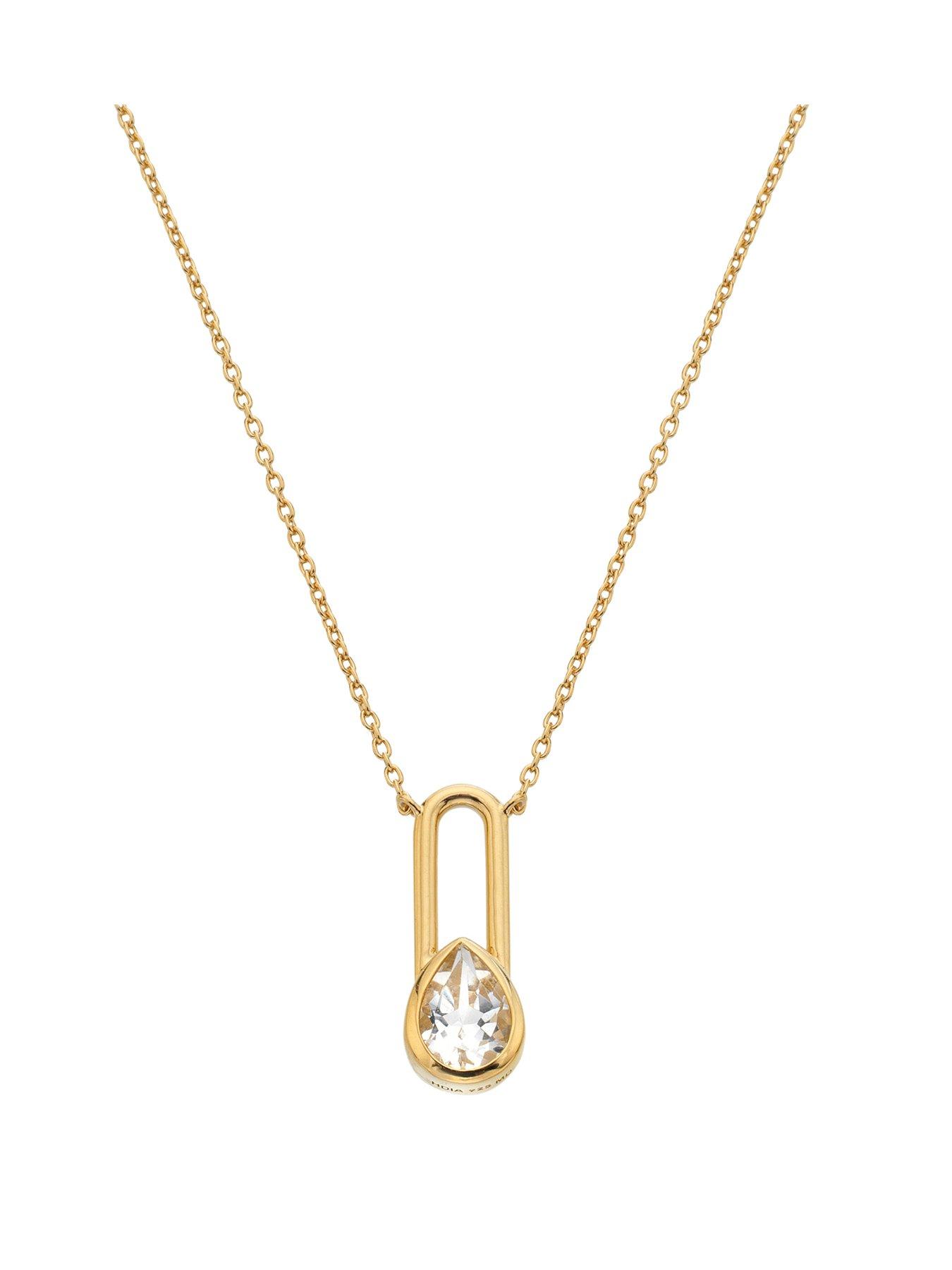 hot-diamonds-solitaite-oblong-necklace-teardrop-ygpfront