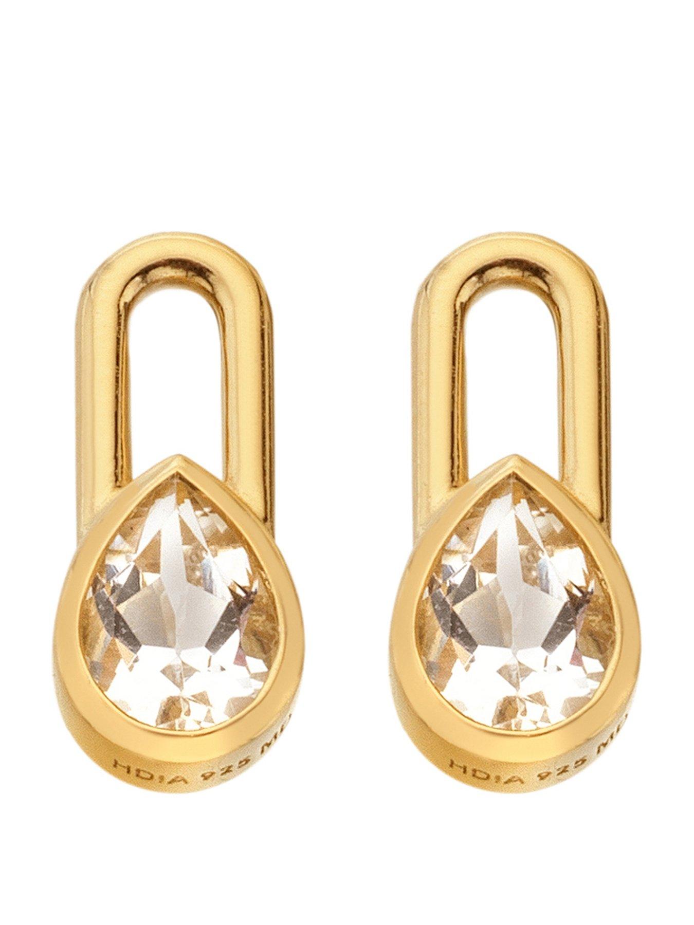 hot-diamonds-solitaite-oblong-earrings-teardrop-ygpfront