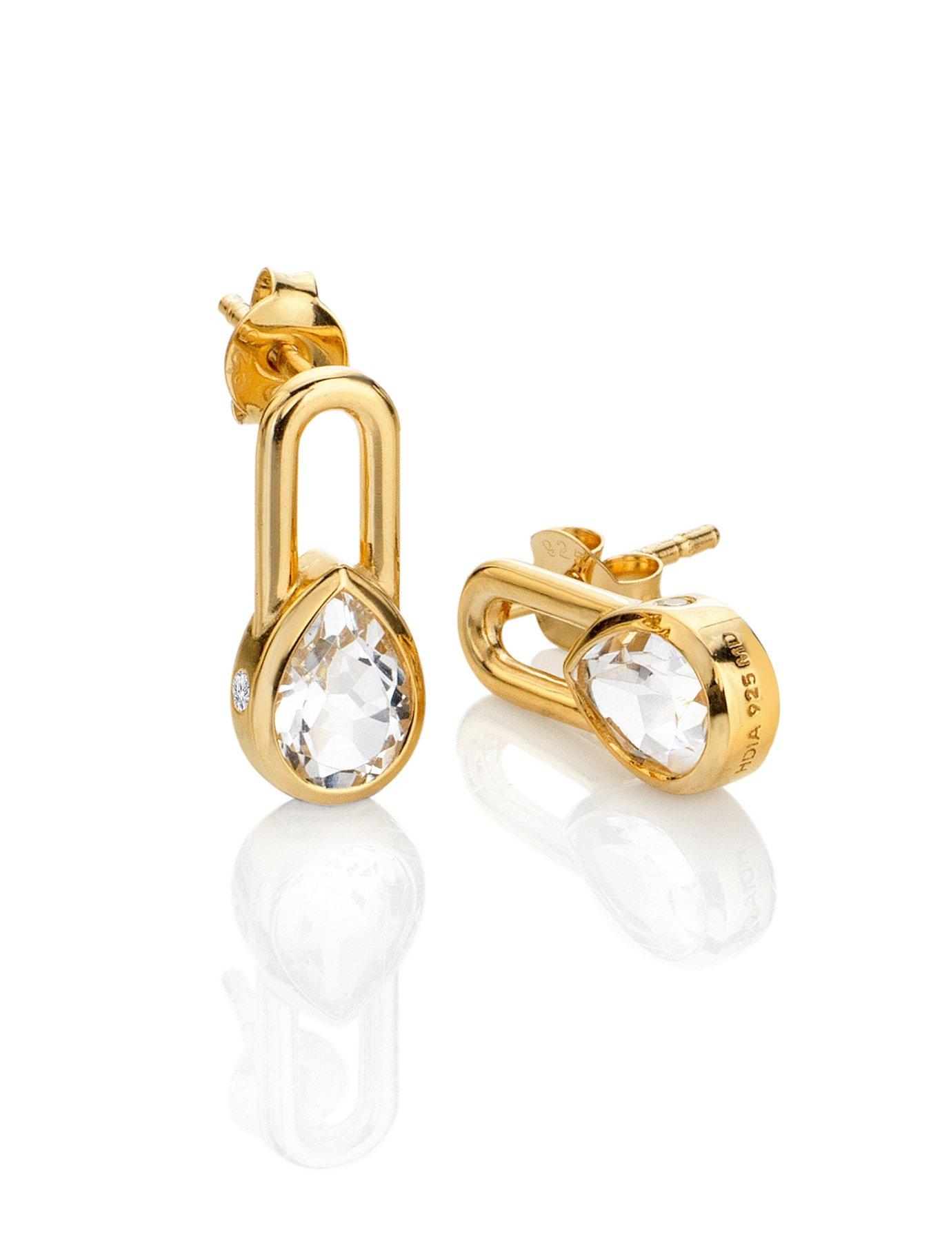 hot-diamonds-solitaite-oblong-earrings-teardrop-ygpstillFront