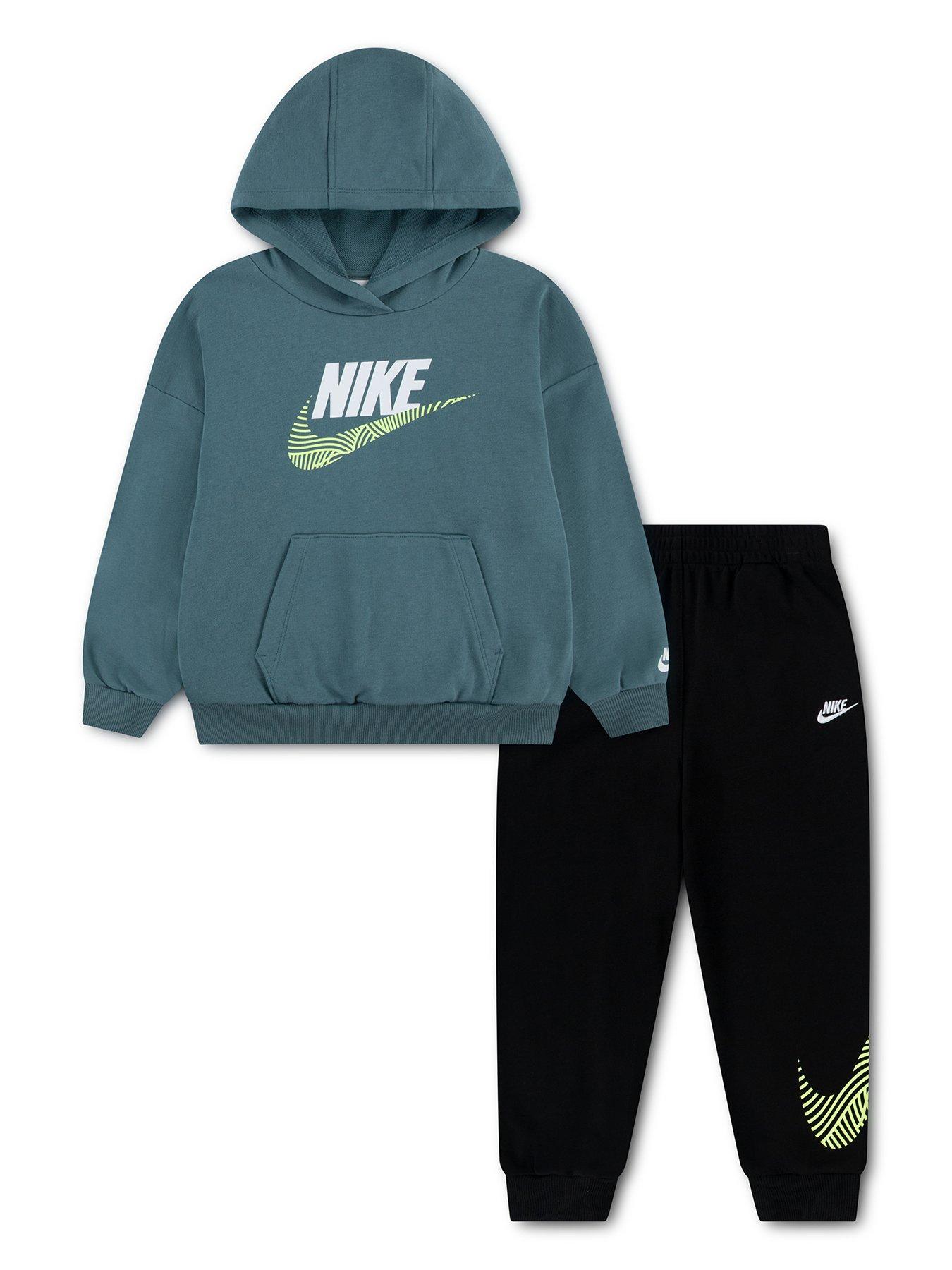 Nike Boys Oversize Tracksuit - Black