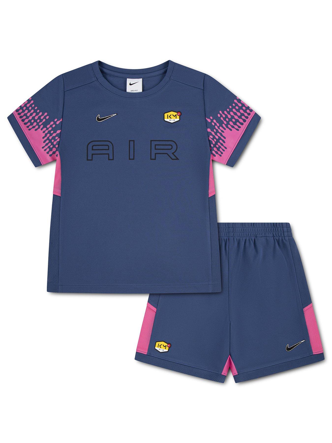Nike Boys Kylian Mbappé Ascd25 T-Shirt and Shorts Set - Navy