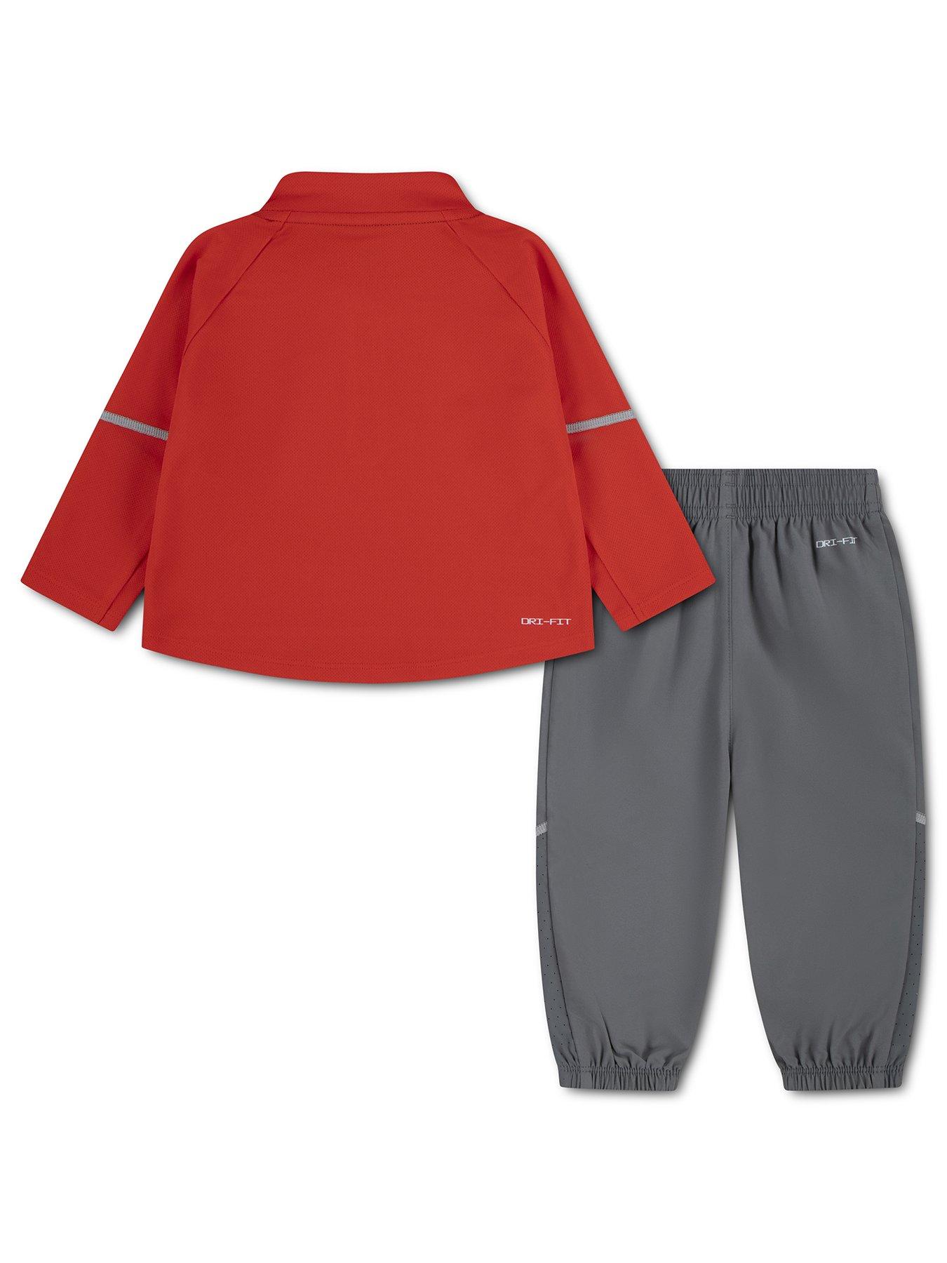 Image 2 of 5 of Nike Boys Half Zip Tracksuit - Grey