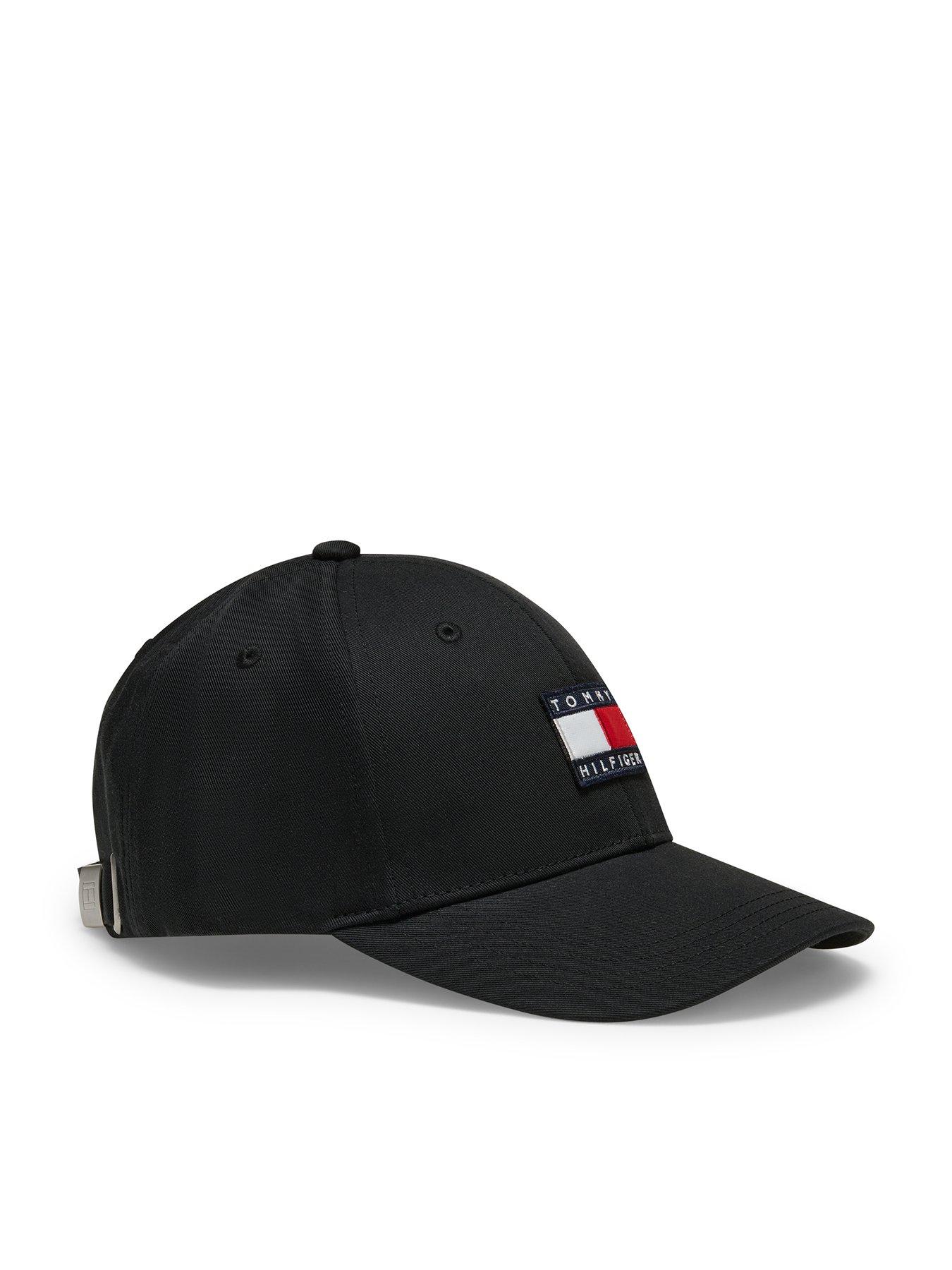 Image 1 of 3 of Tommy Hilfiger Kids' Flag Logo Six-Panel Baseball Cap - Black