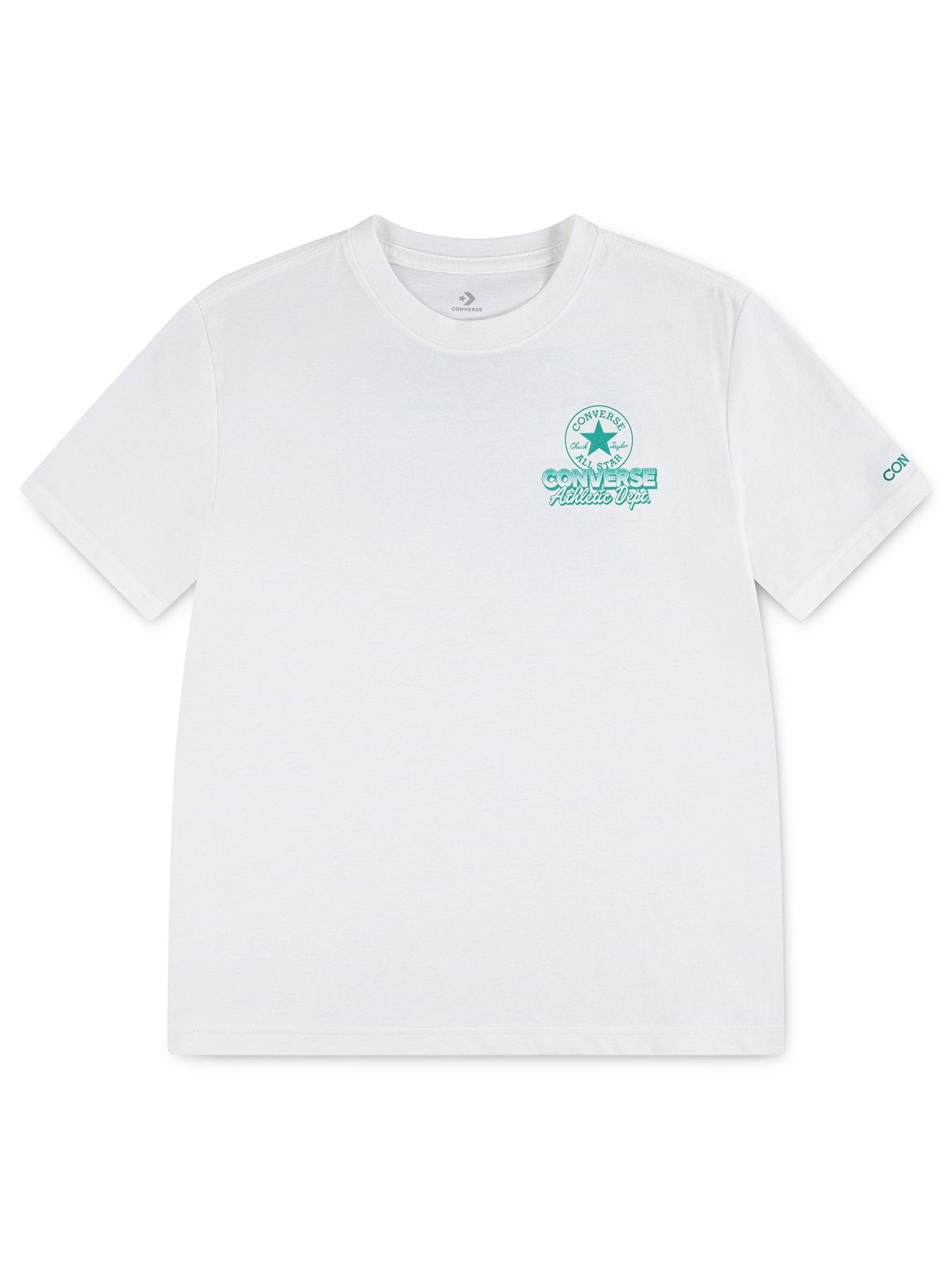 Nike Boys Converse Back Retro Sneaker T-Shirt - White