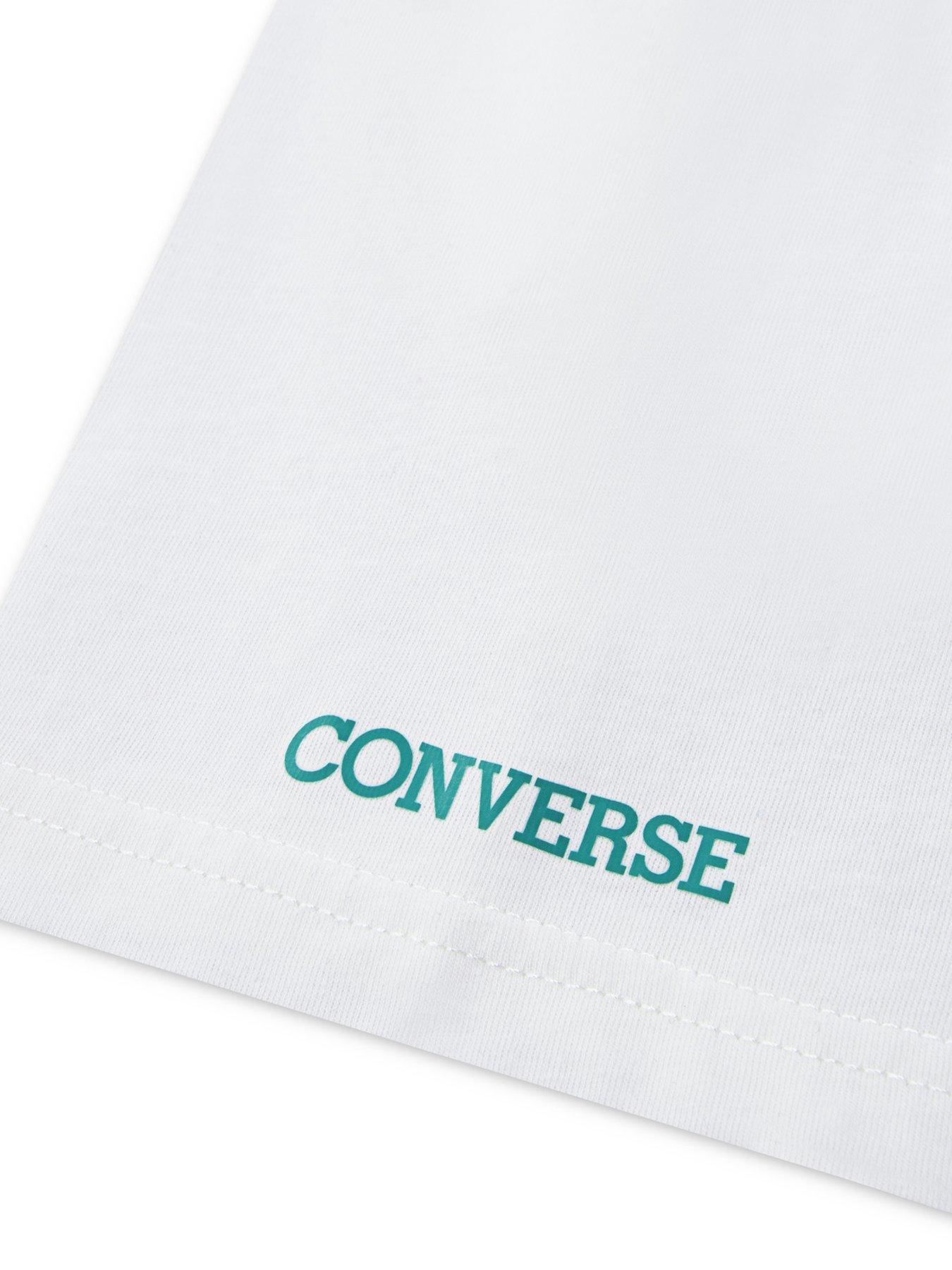 Image 3 of 5 of Nike Boys Converse Back Retro Sneaker T-Shirt - White
