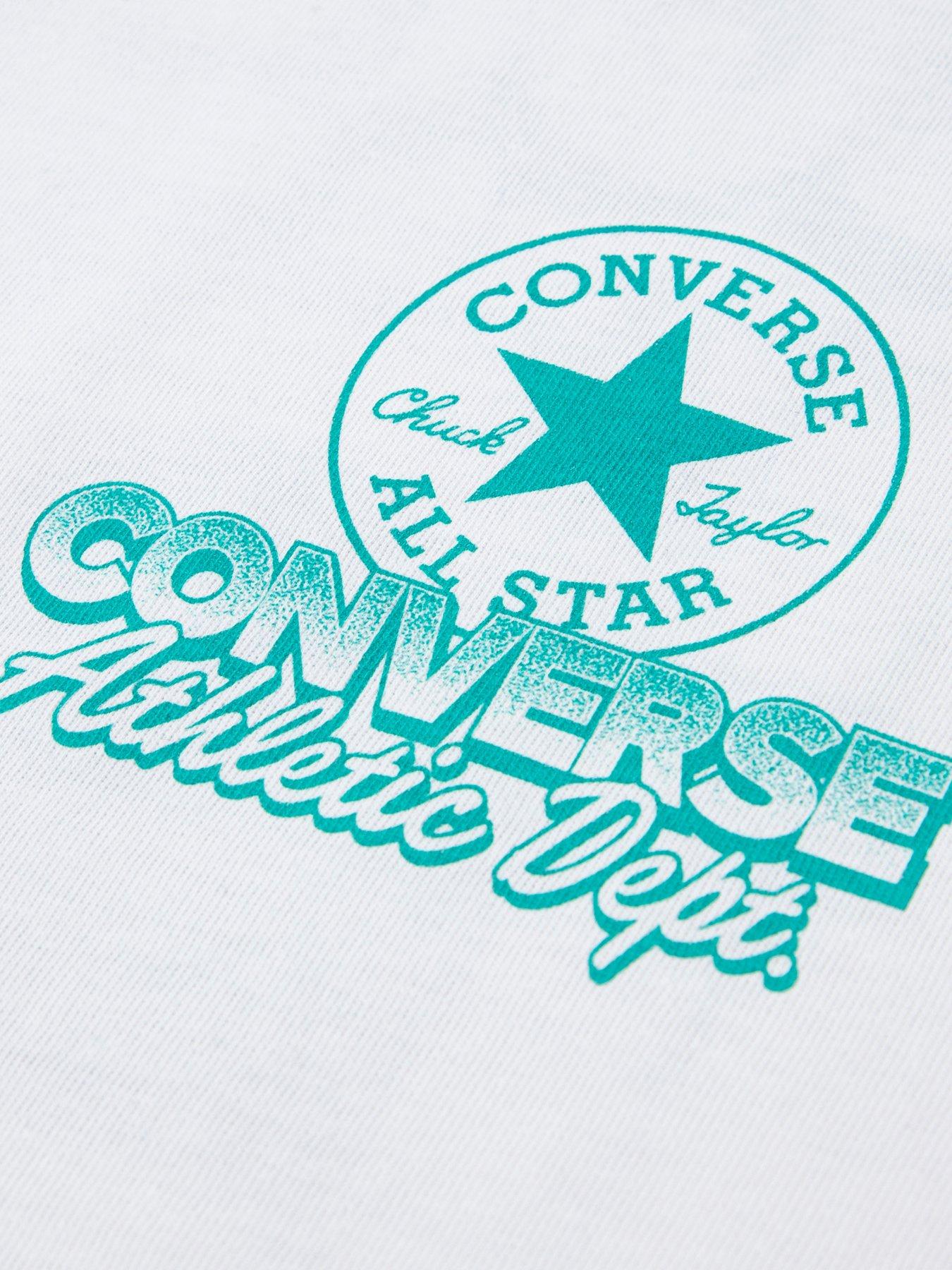 Image 4 of 5 of Nike Boys Converse Back Retro Sneaker T-Shirt - White