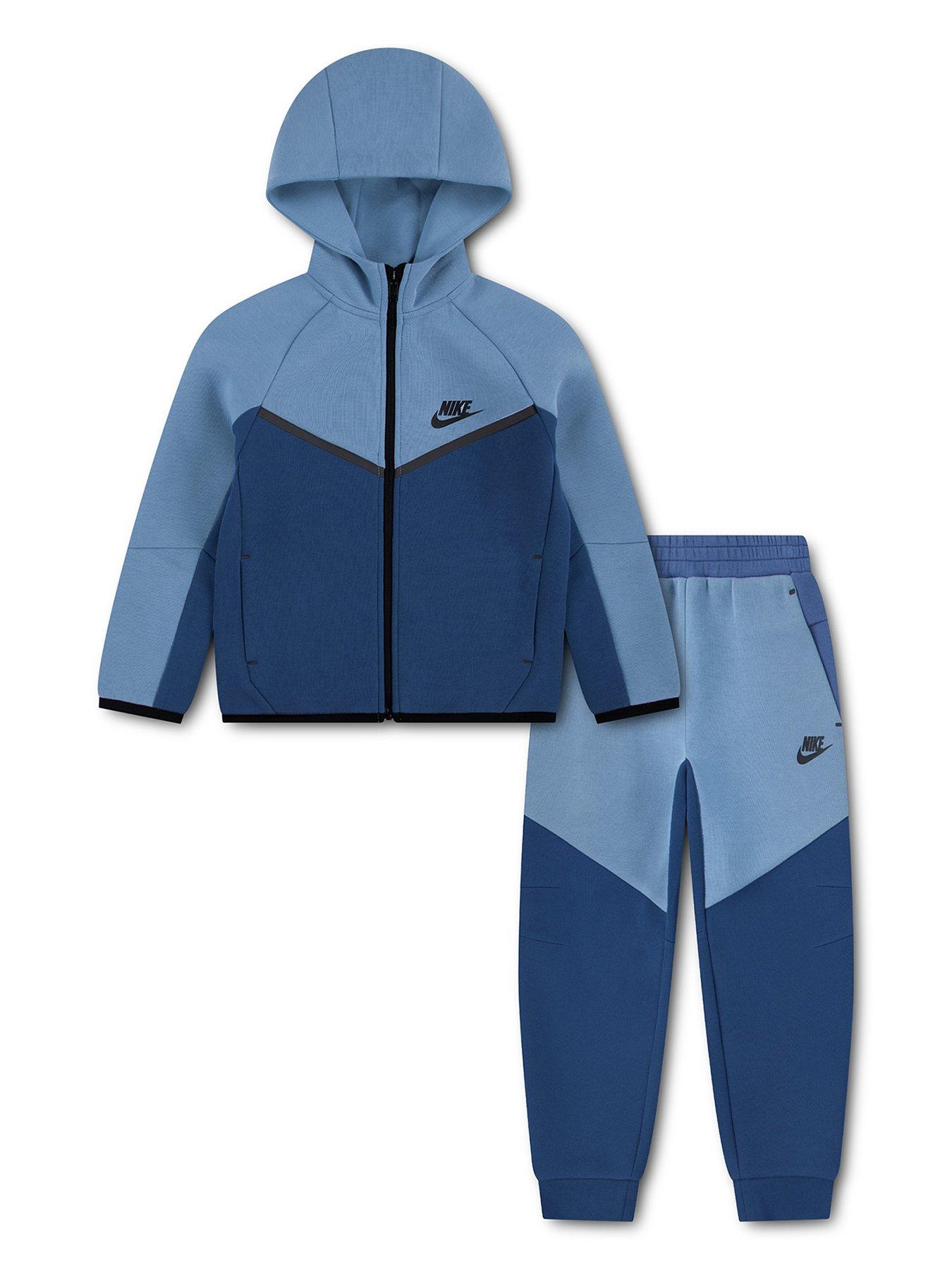 Image 1 of 5 of Nike Unisex New Tech Fleece Set - Blue