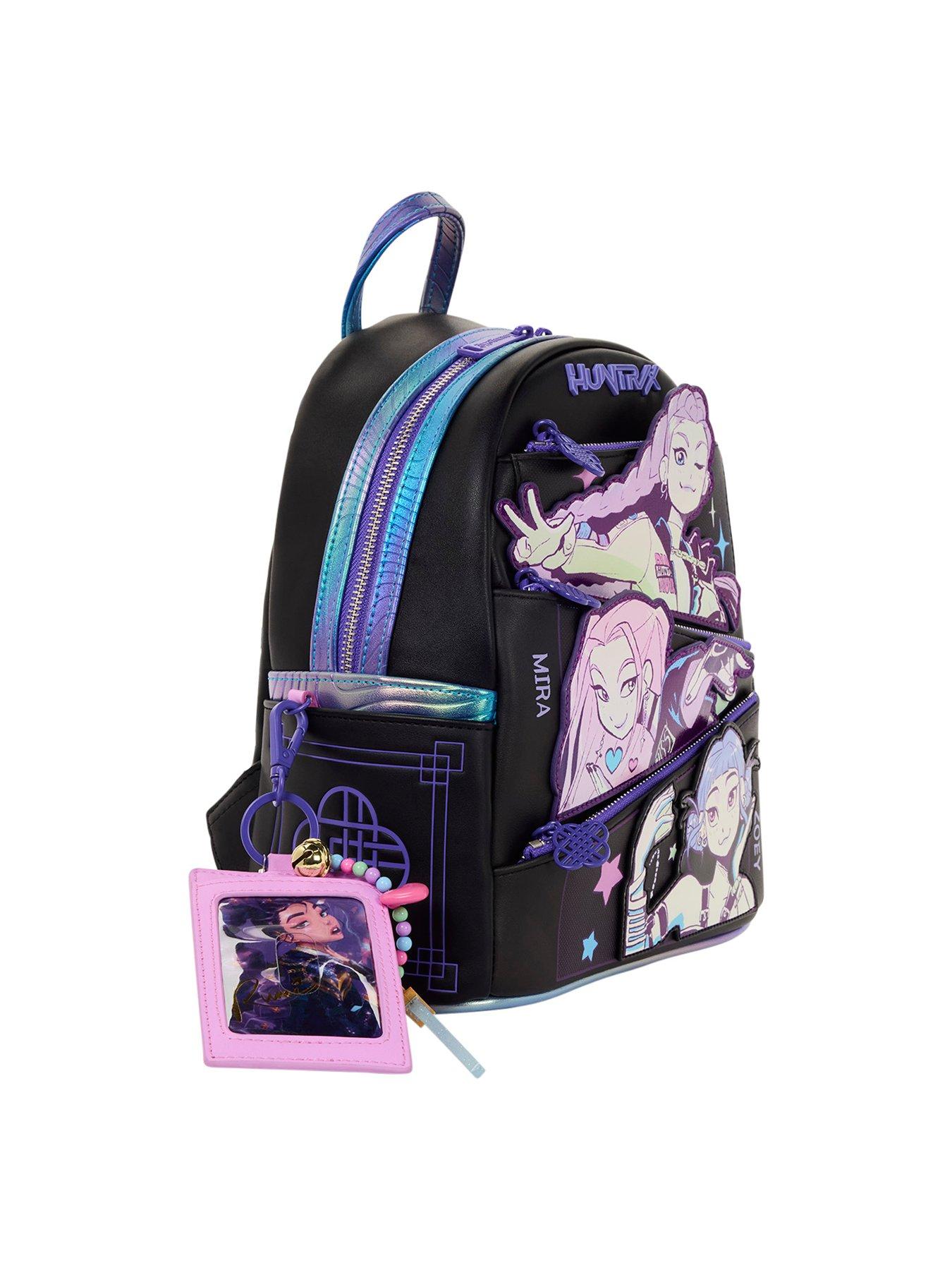Image 3 of 7 of Loungefly K-Pop Demon Hunters Huntrix&nbsp;Mini Backpack