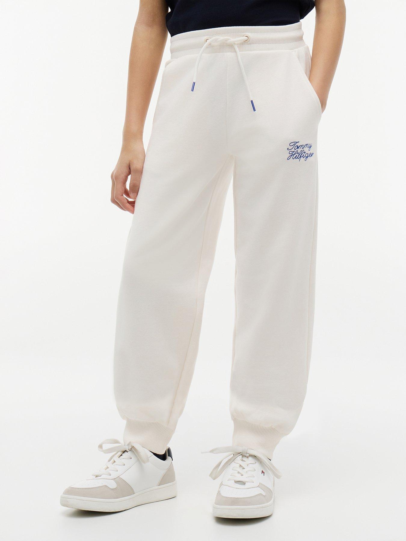 Tommy Hilfiger Rope Logo Terry Relaxed Joggers - Off White