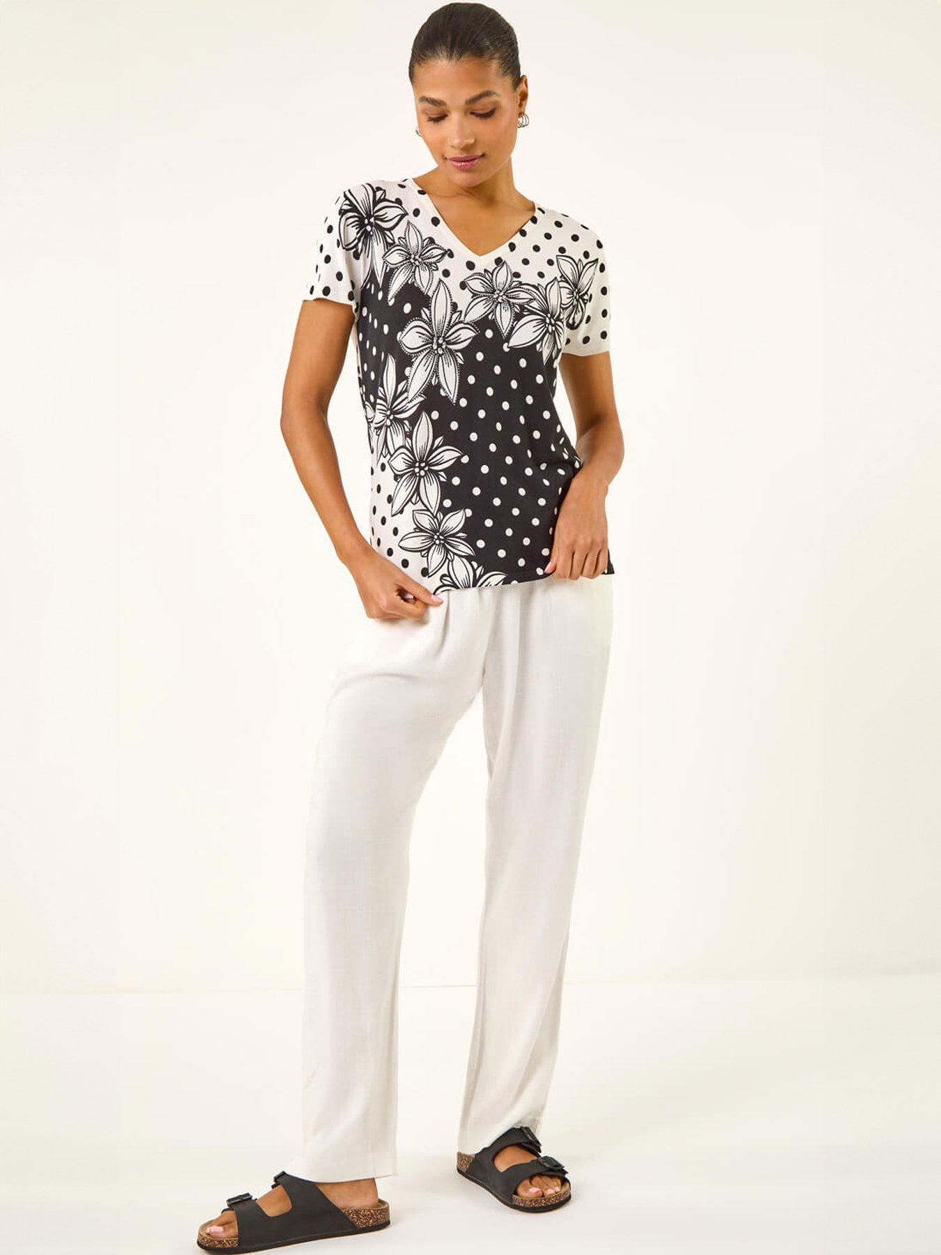 roman-polka-dot-floral-knit-topback
