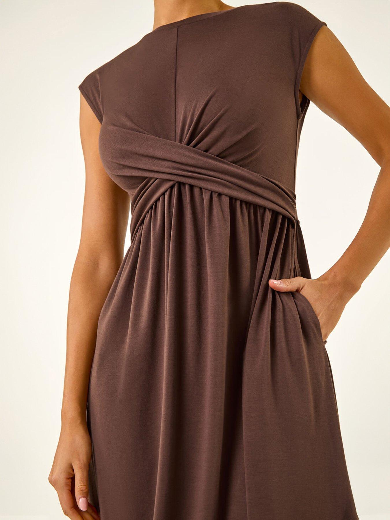 roman-crossover-front-stretch-midi-dressdetail
