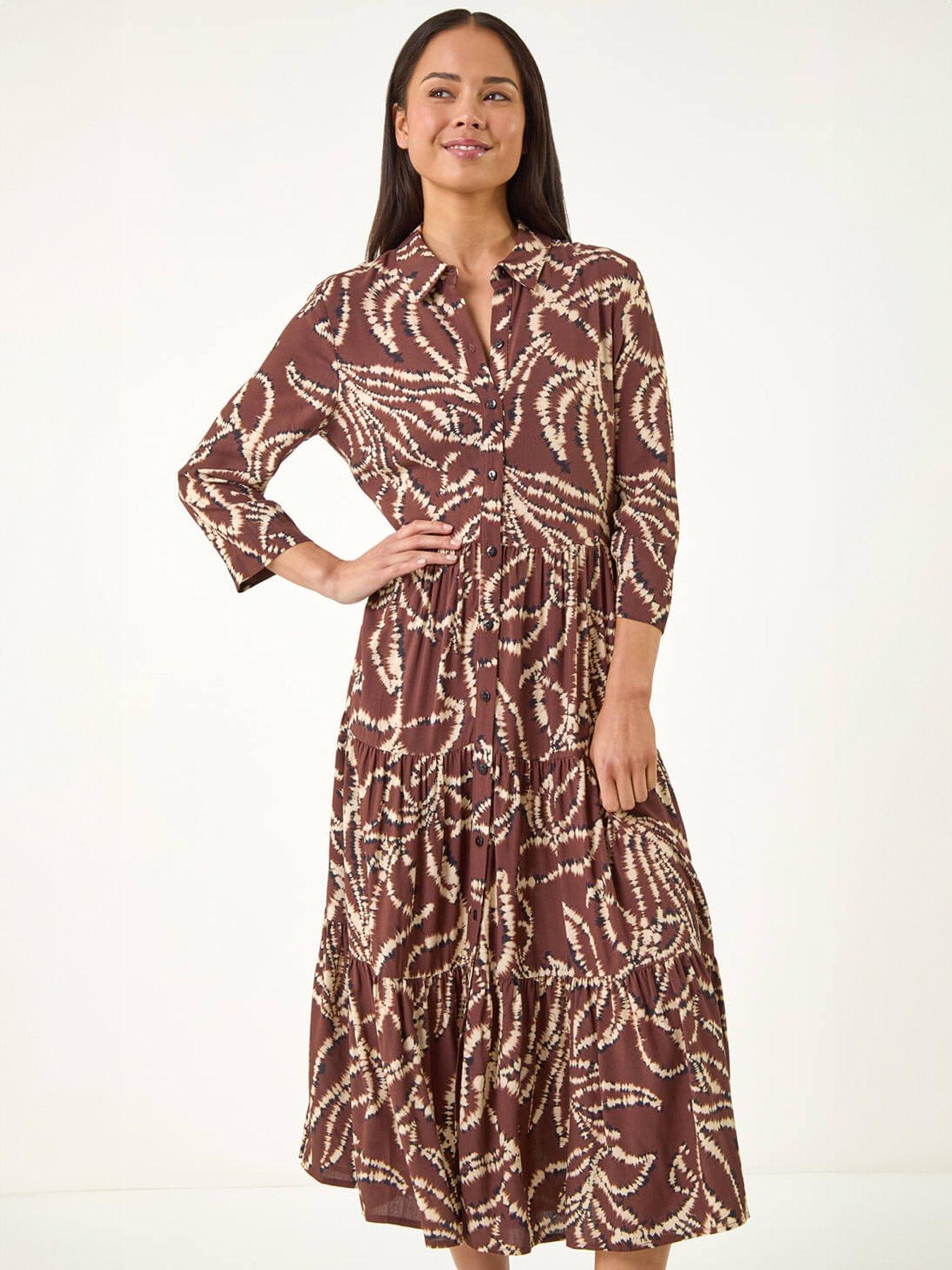 roman-petite-tiered-midi-dressoutfit