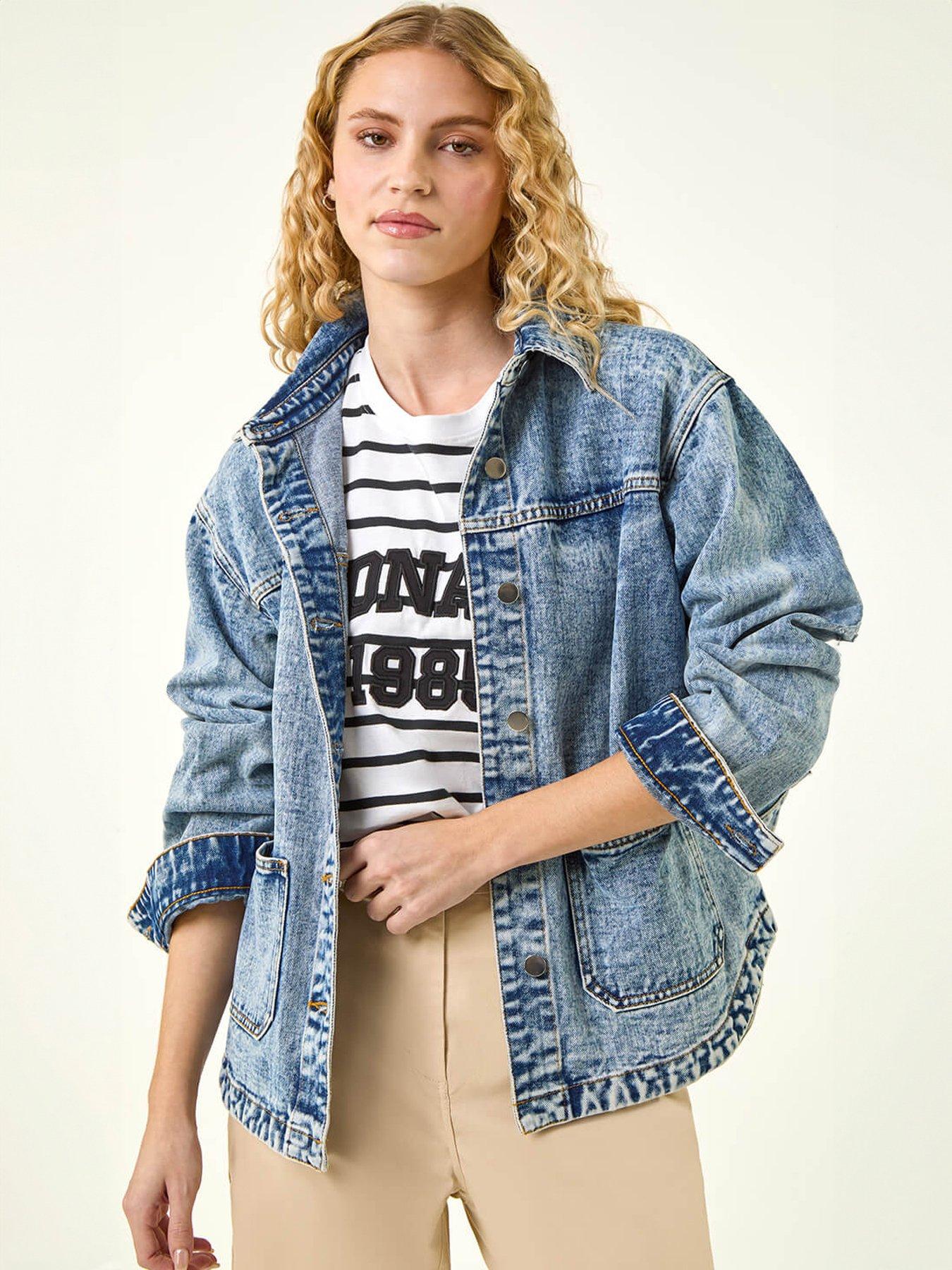 Roman Denim Button Front Pocket Jacket
