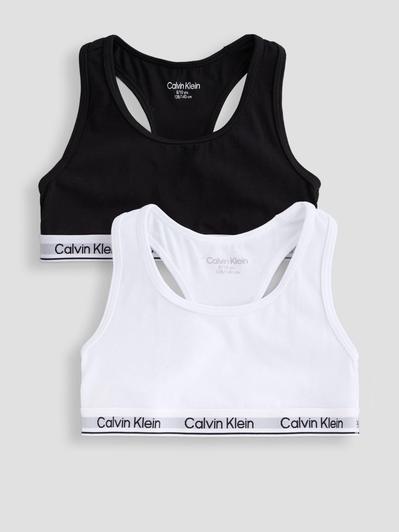 Calvin Klein Girls 2 Pack Modern Cotton Bralettes - Multi