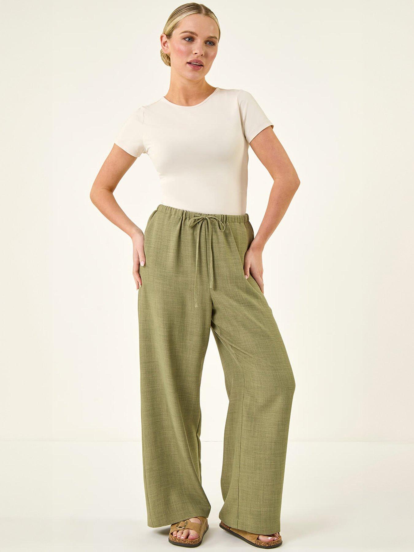 Image 3 of 5 of Roman Petite Pull On Woven Trouser