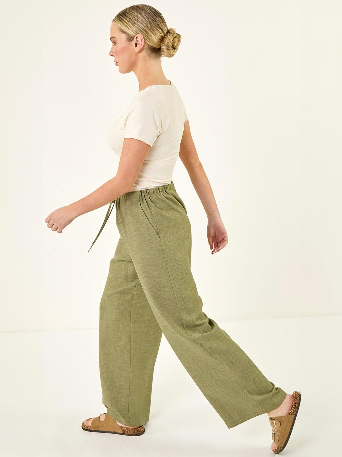 Image 4 of 5 of Roman Petite Pull On Woven Trouser