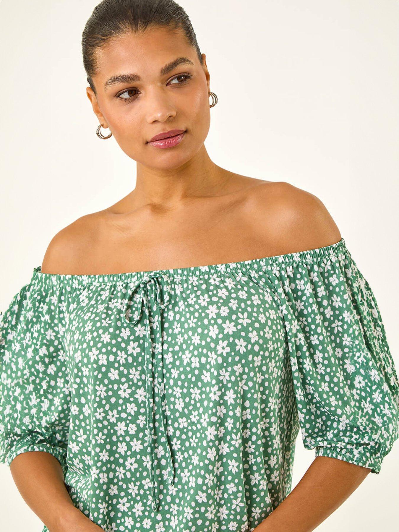 roman-floral-puff-print-bardot-topoutfit