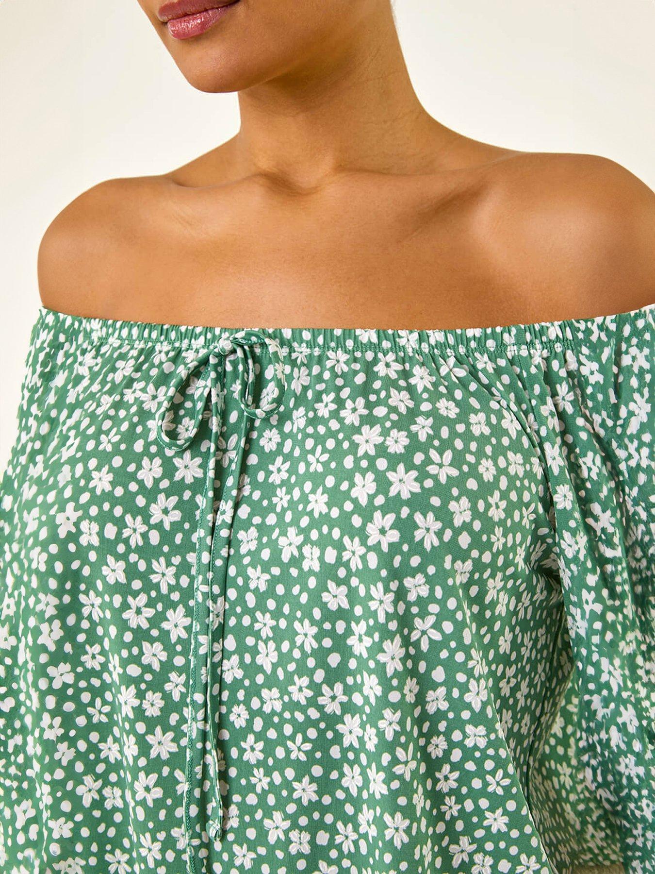 roman-floral-puff-print-bardot-topdetail