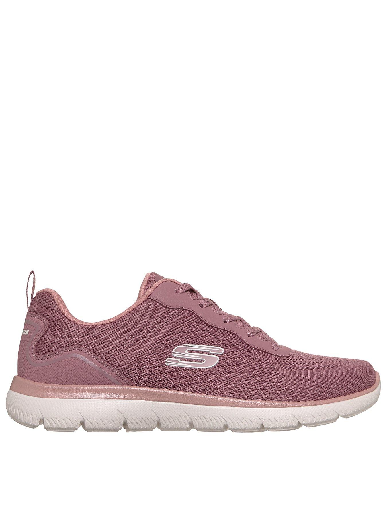 Skechers Summits Quiet Dream Engineered Mesh Lace-Up - Mauve in Purple