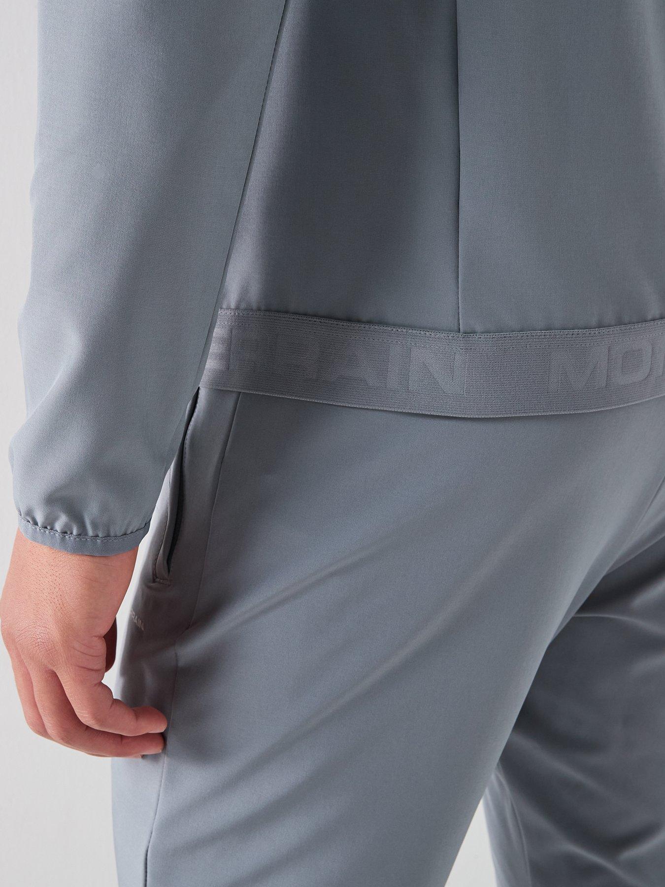 Image 5 of 6 of Monterrain Mens Form Woven Running Jacket - Grey