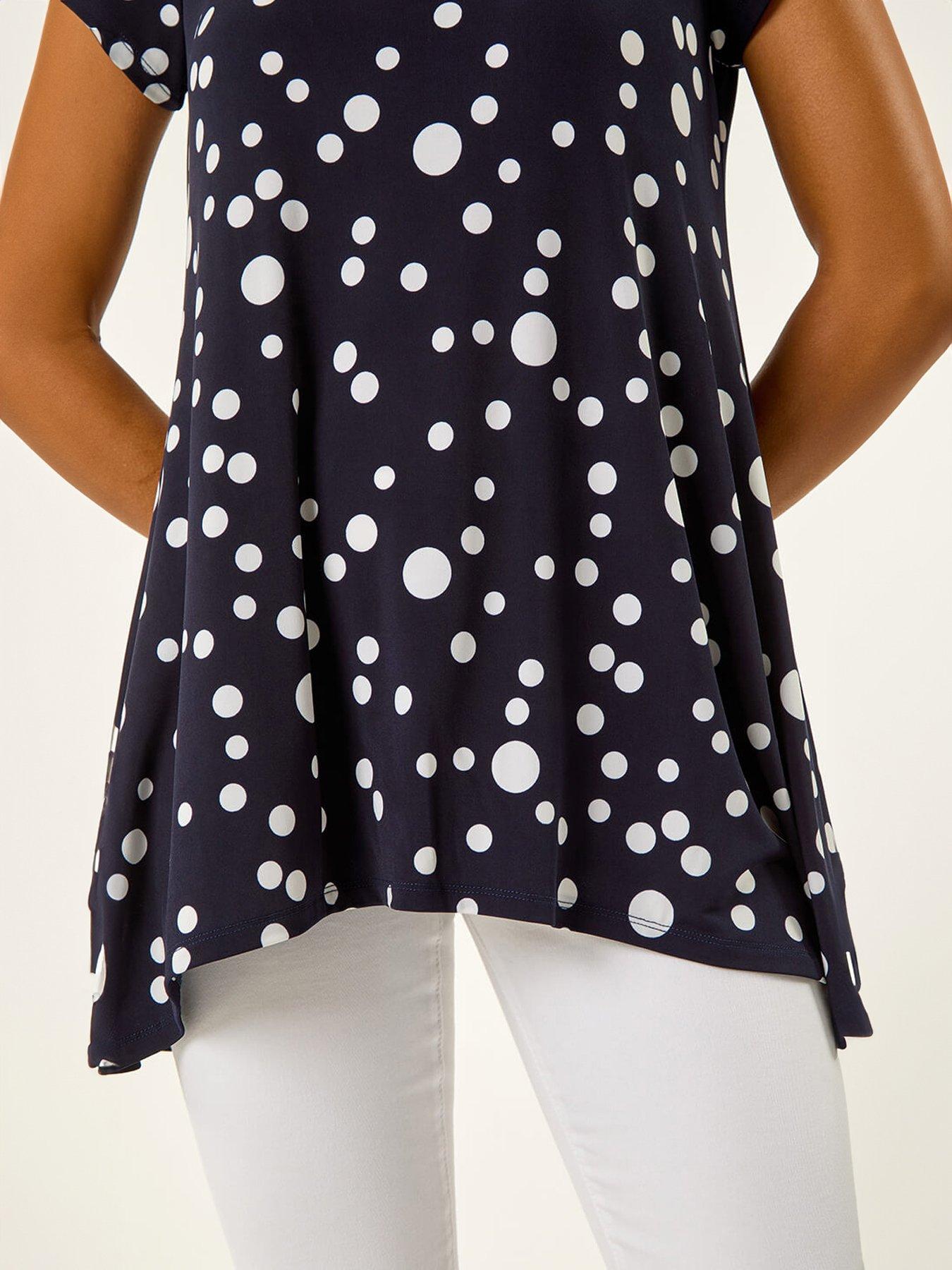 roman-spot-print-hanky-hem-stretch-topdetail