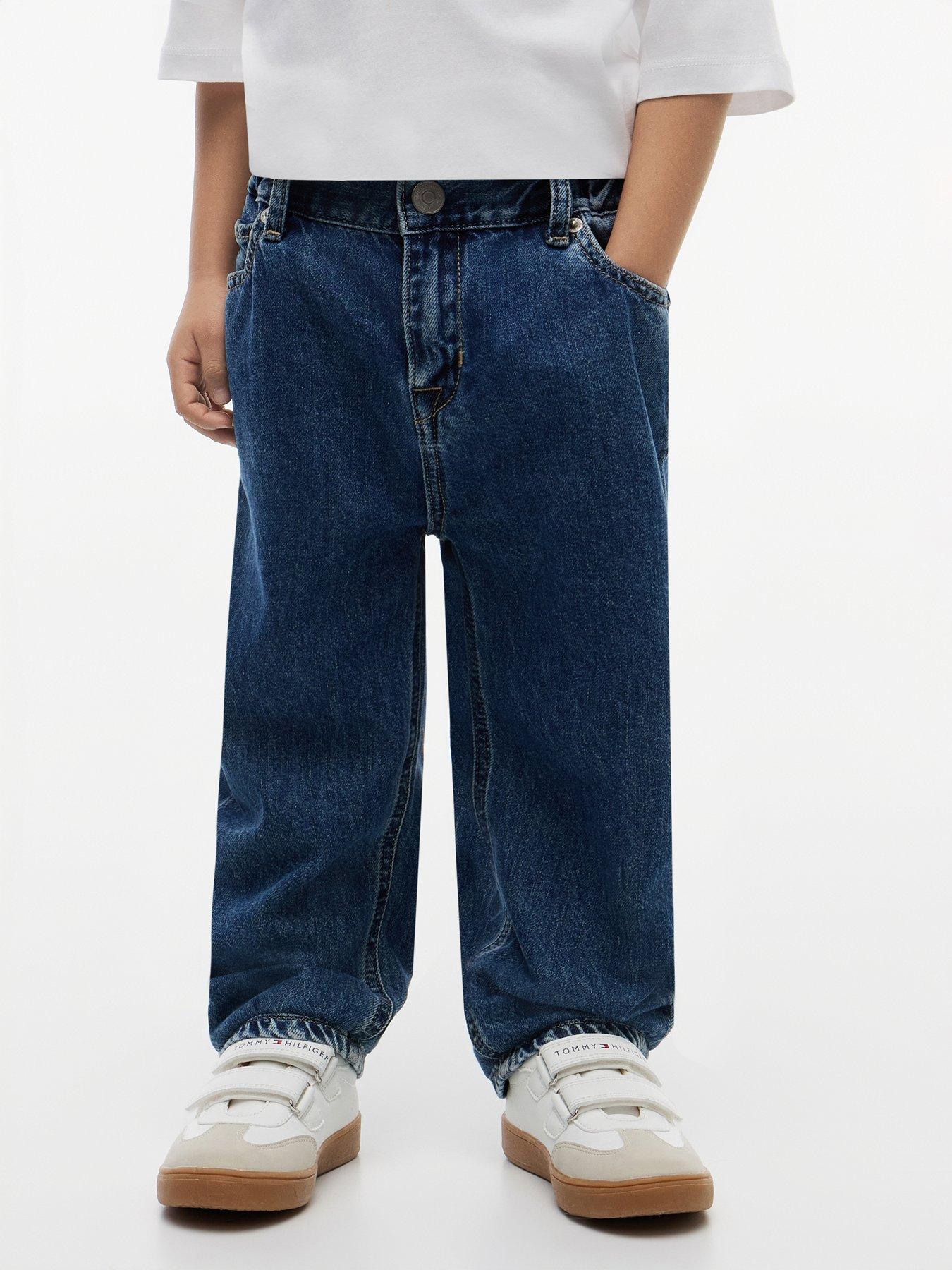 Tommy Hilfiger Elasticated Waist Wide Leg Jeans - Denim Medium 05