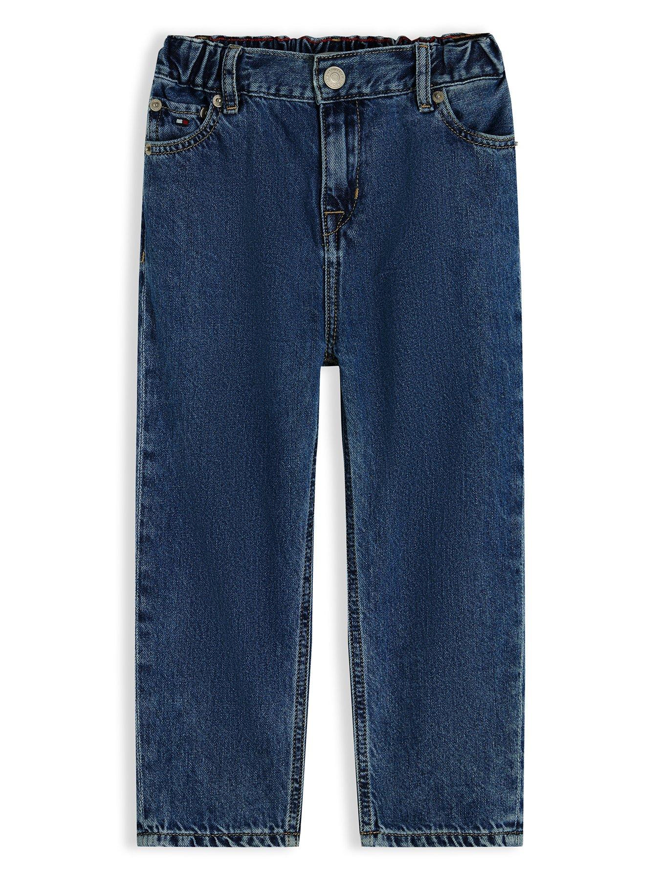 Image 2 of 5 of Tommy Hilfiger Elasticated Waist Wide Leg Jeans - Denim Medium 05