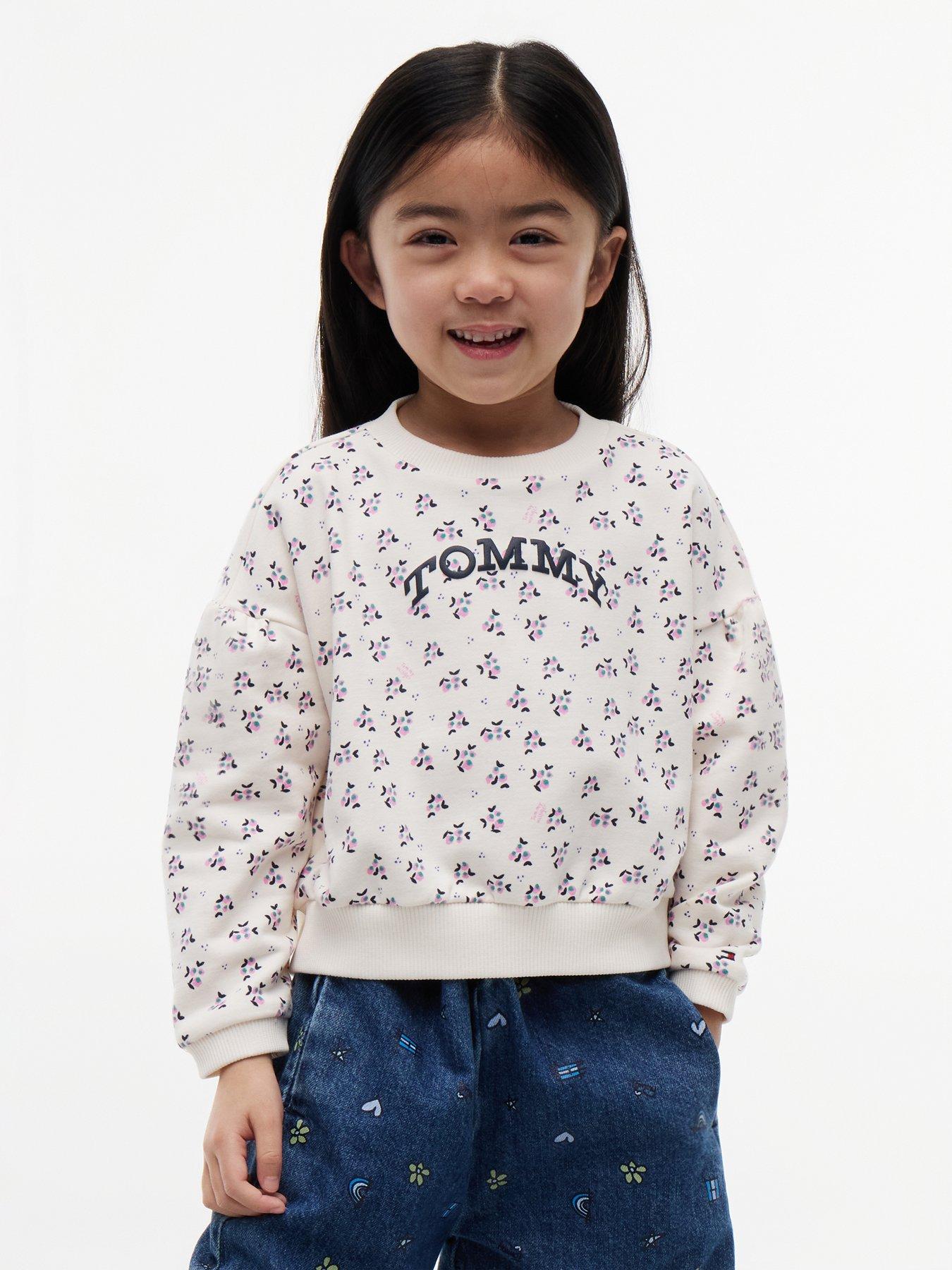 Tommy Hilfiger Logo Relaxed Terry Sweatshirt - Floweraop